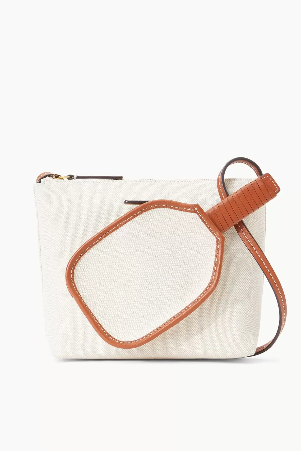 STAUD ACE CROSSBODY BAG  NATURAL TAN