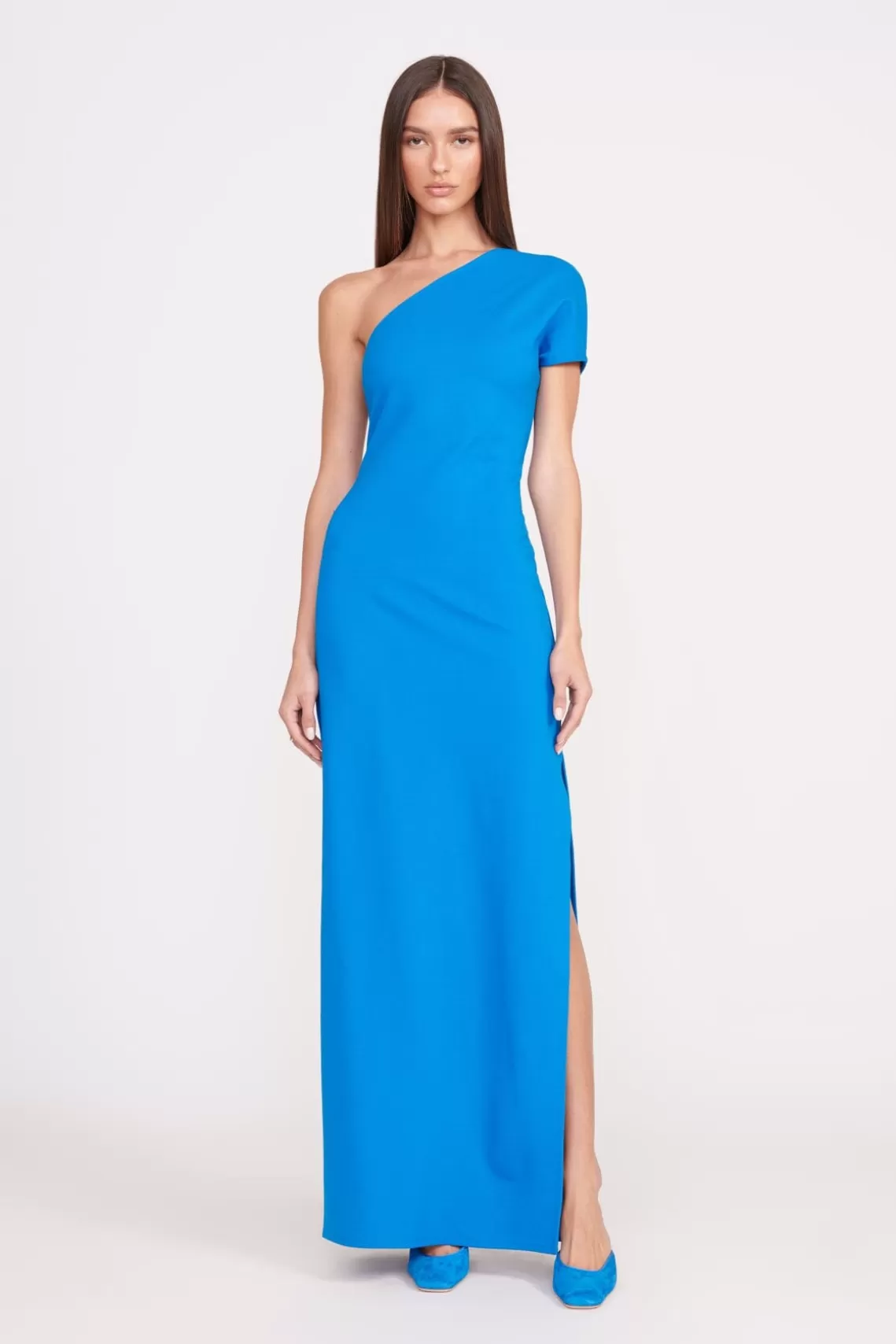 STAUD ADALYNN DRESS  DIRECTOR BLUE