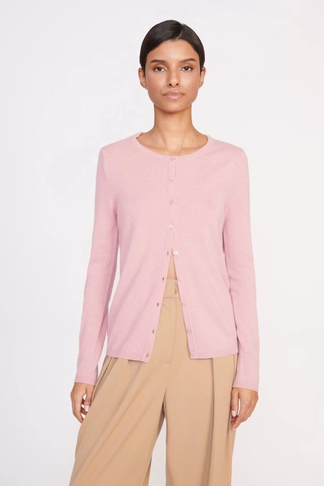 STAUD ADAN CARDIGAN  CHERRY BLOSSOM