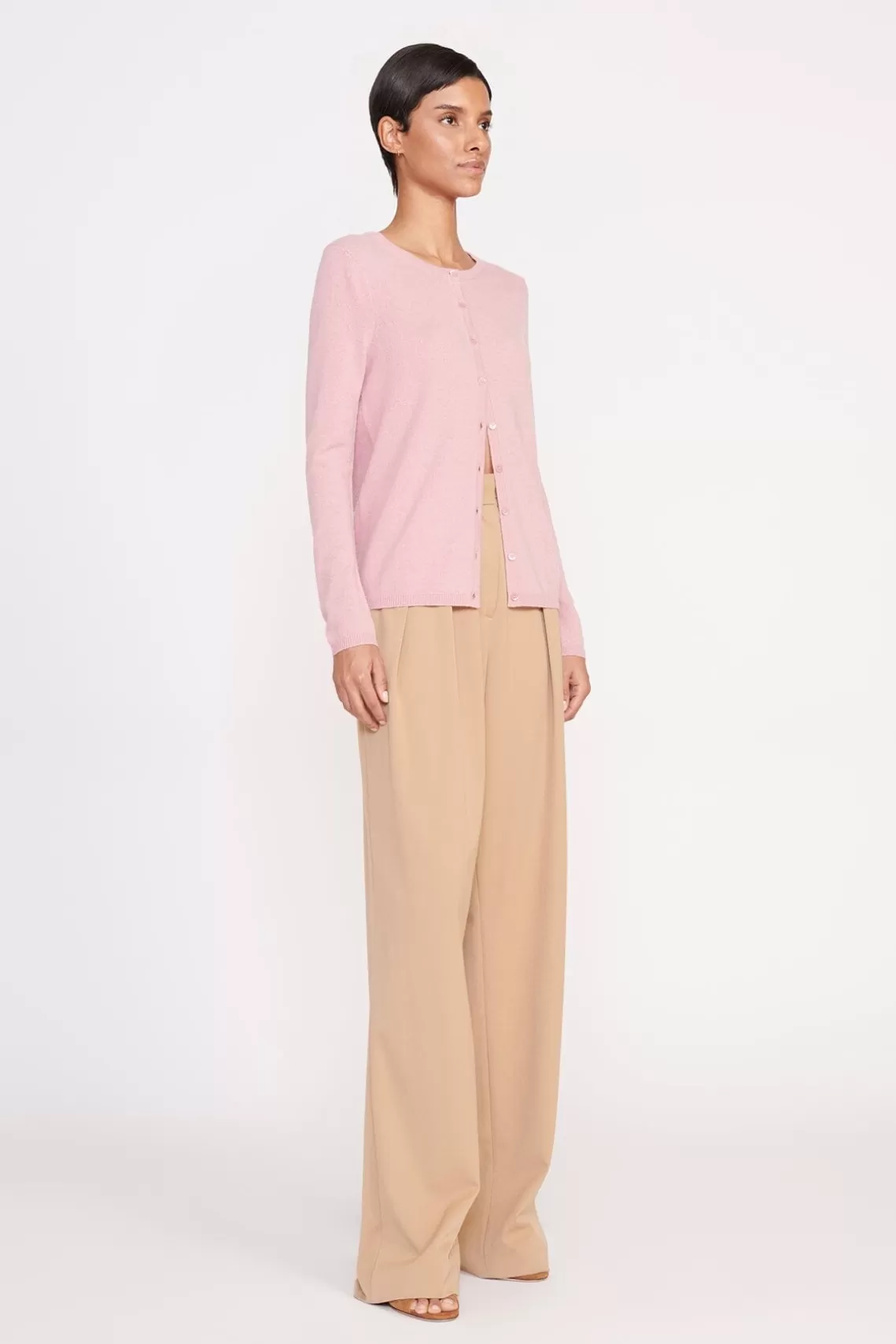 STAUD ADAN CARDIGAN  CHERRY BLOSSOM