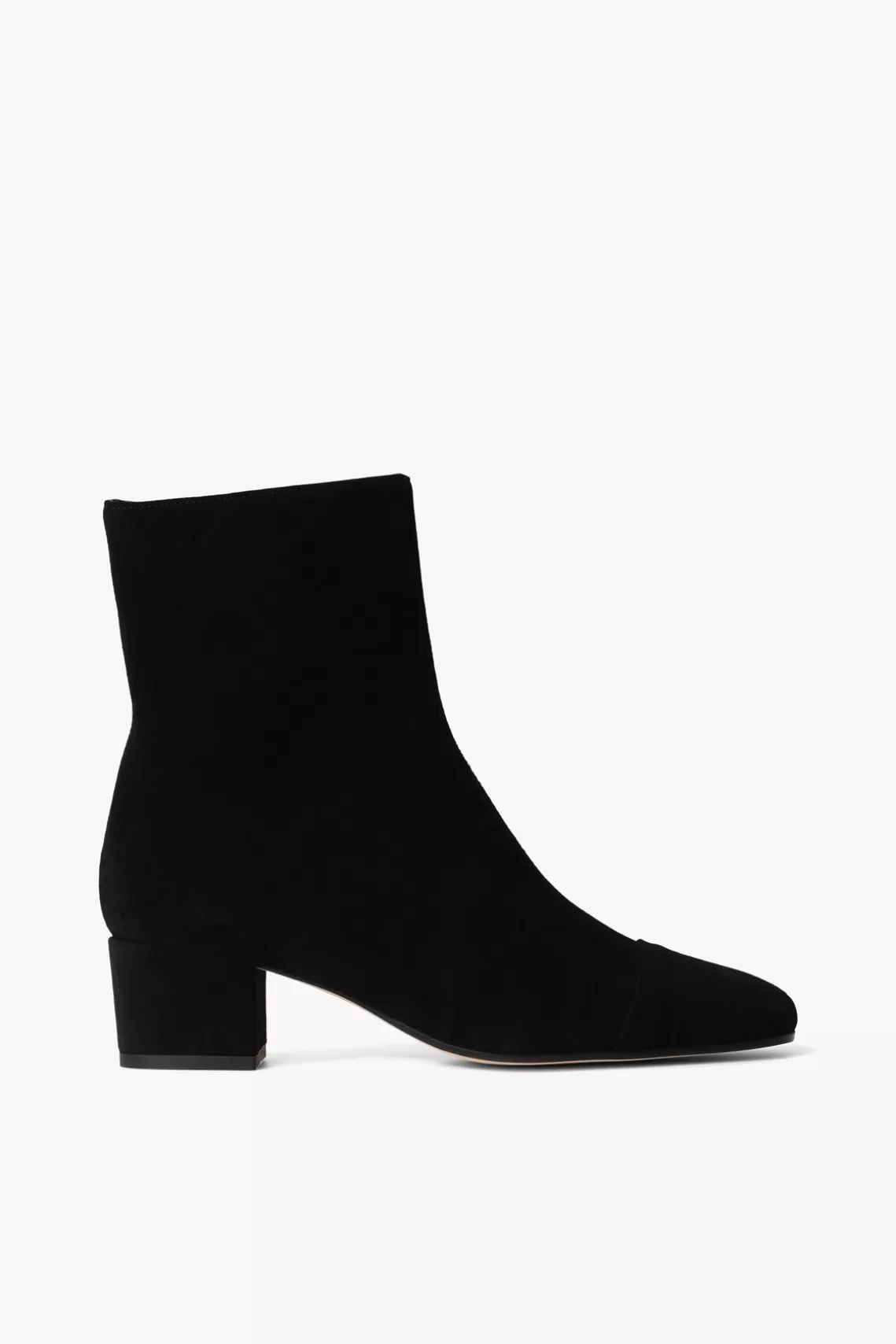 STAUD AIMEE SHORT BOOT  BLACK SUEDE