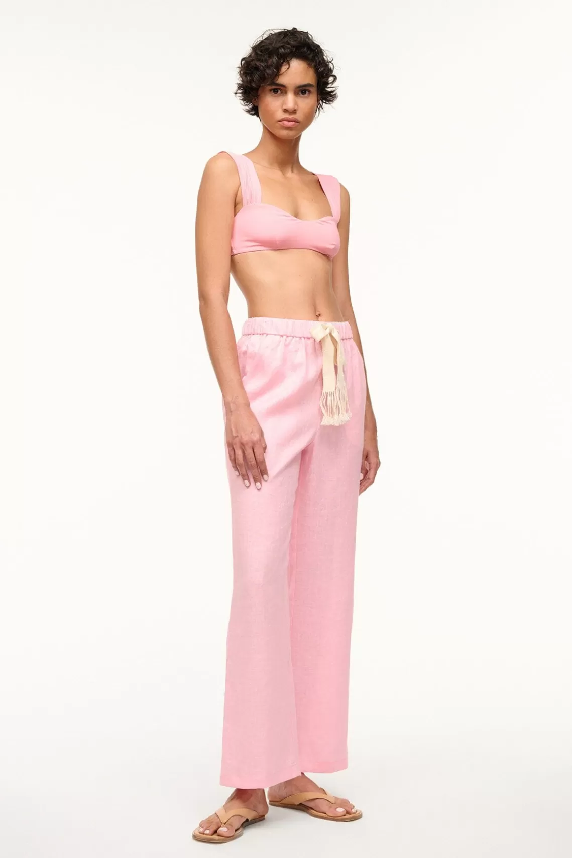 STAUD ALIZE PANT  PEARL PINK