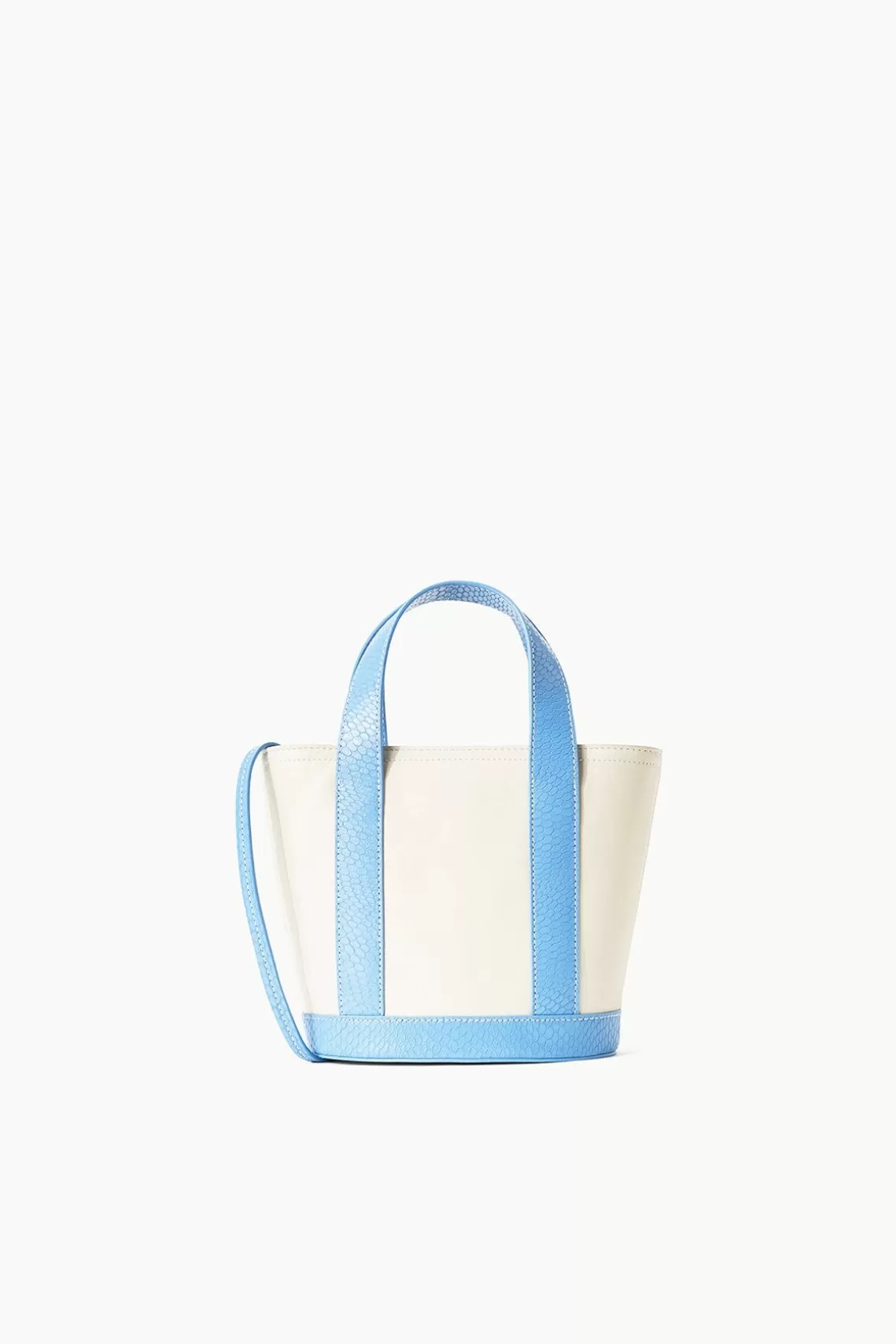 STAUD ALLORA MICRO TOTE  CREAM BLUE