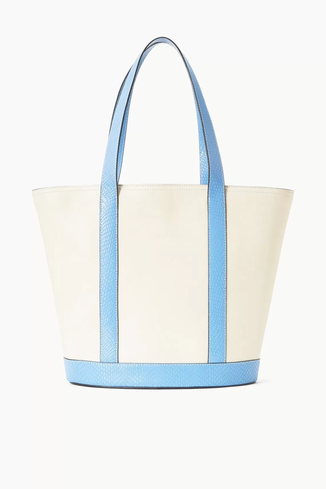 STAUD ALLORA TOTE  CREAM BLUE