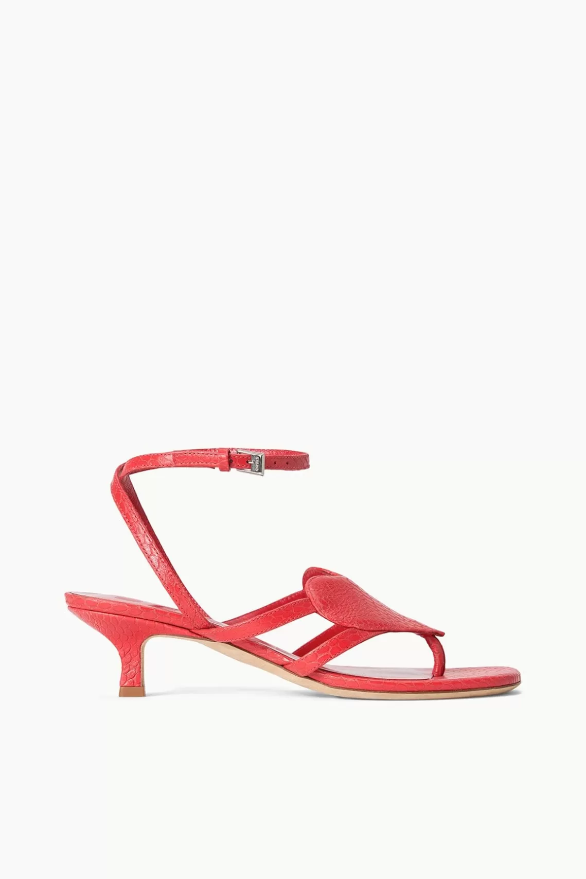 STAUD AMOUR KITTEN HEEL  RED ROSE