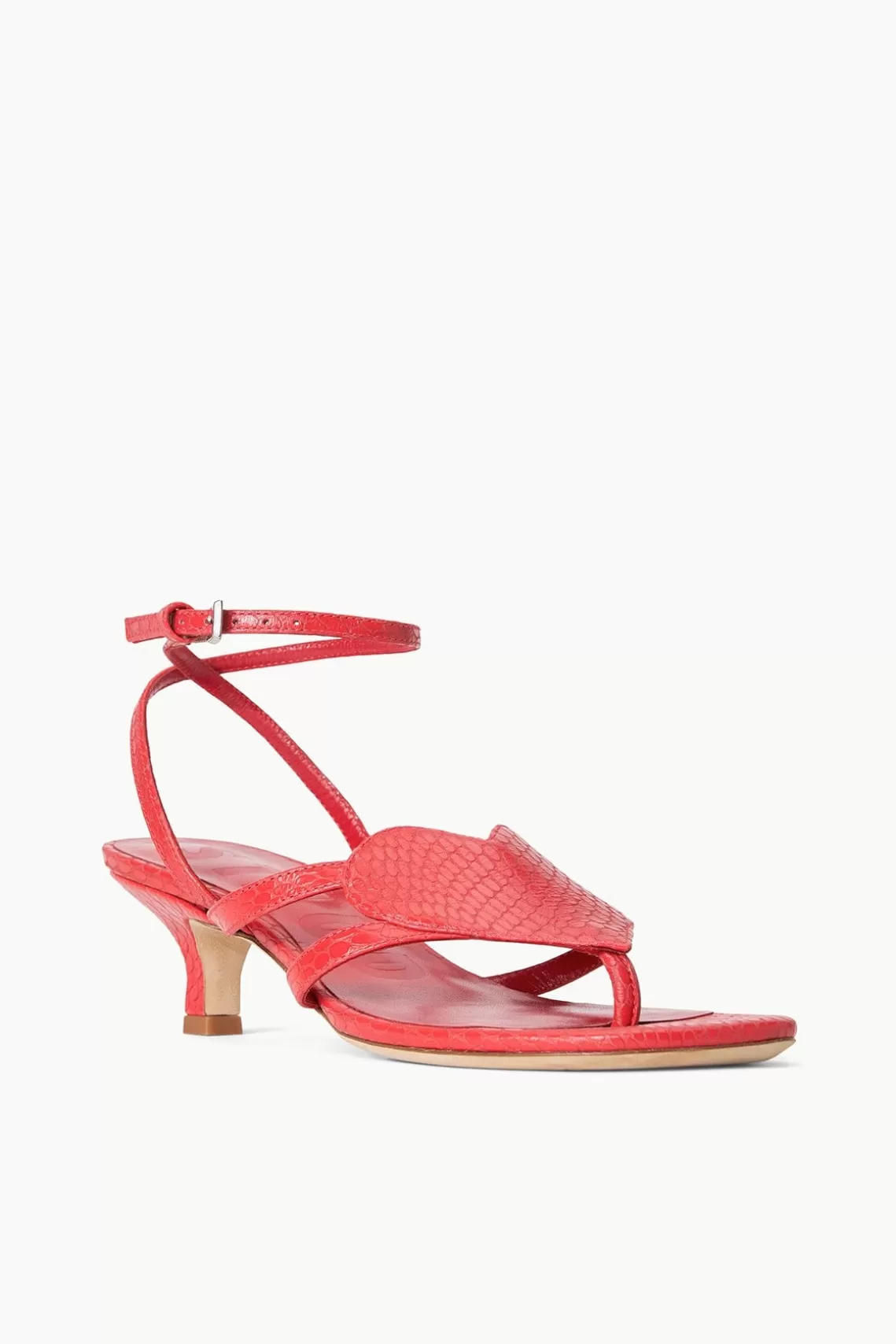 STAUD AMOUR KITTEN HEEL  RED ROSE