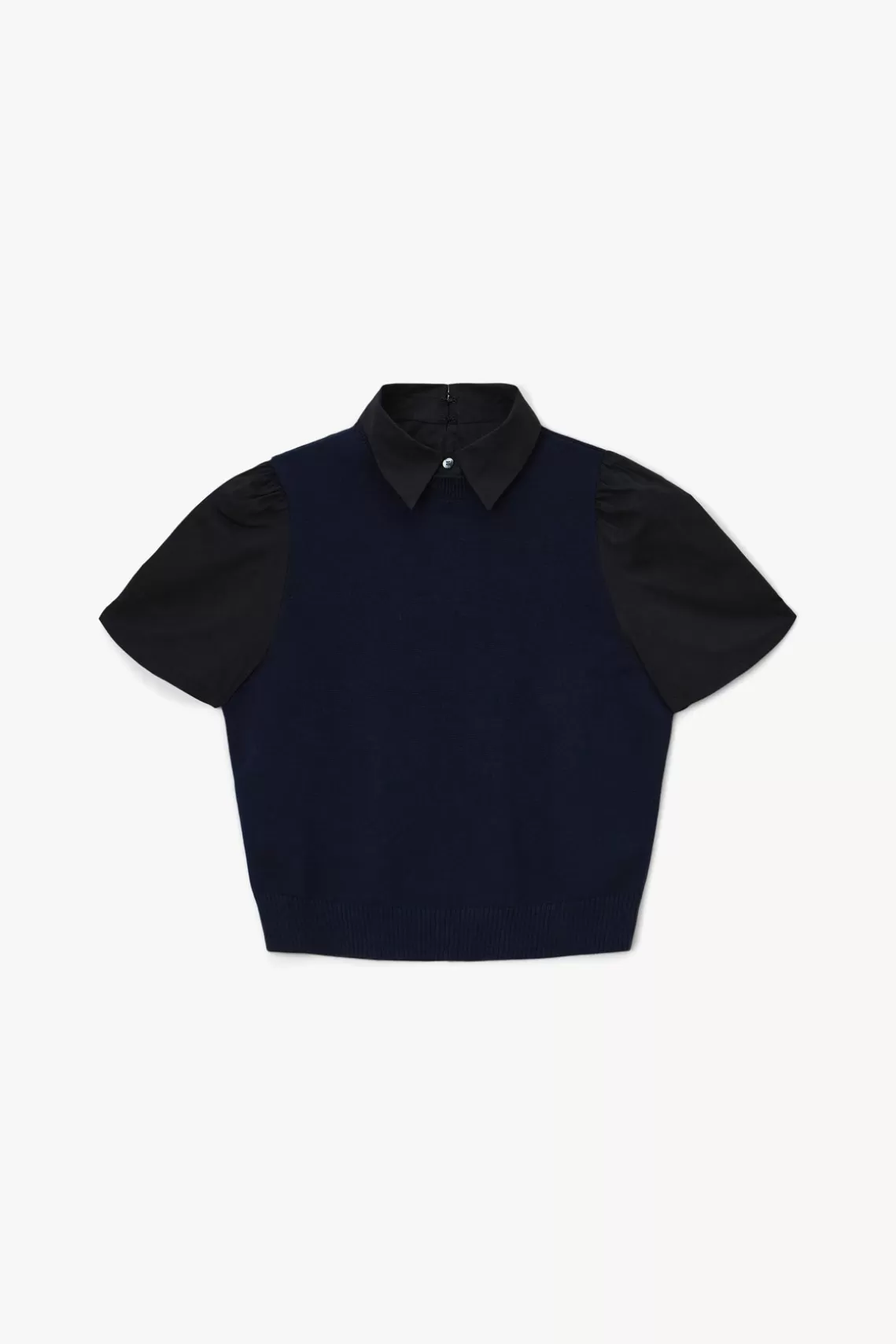 STAUD ARYA TOP  NAVY BLACK