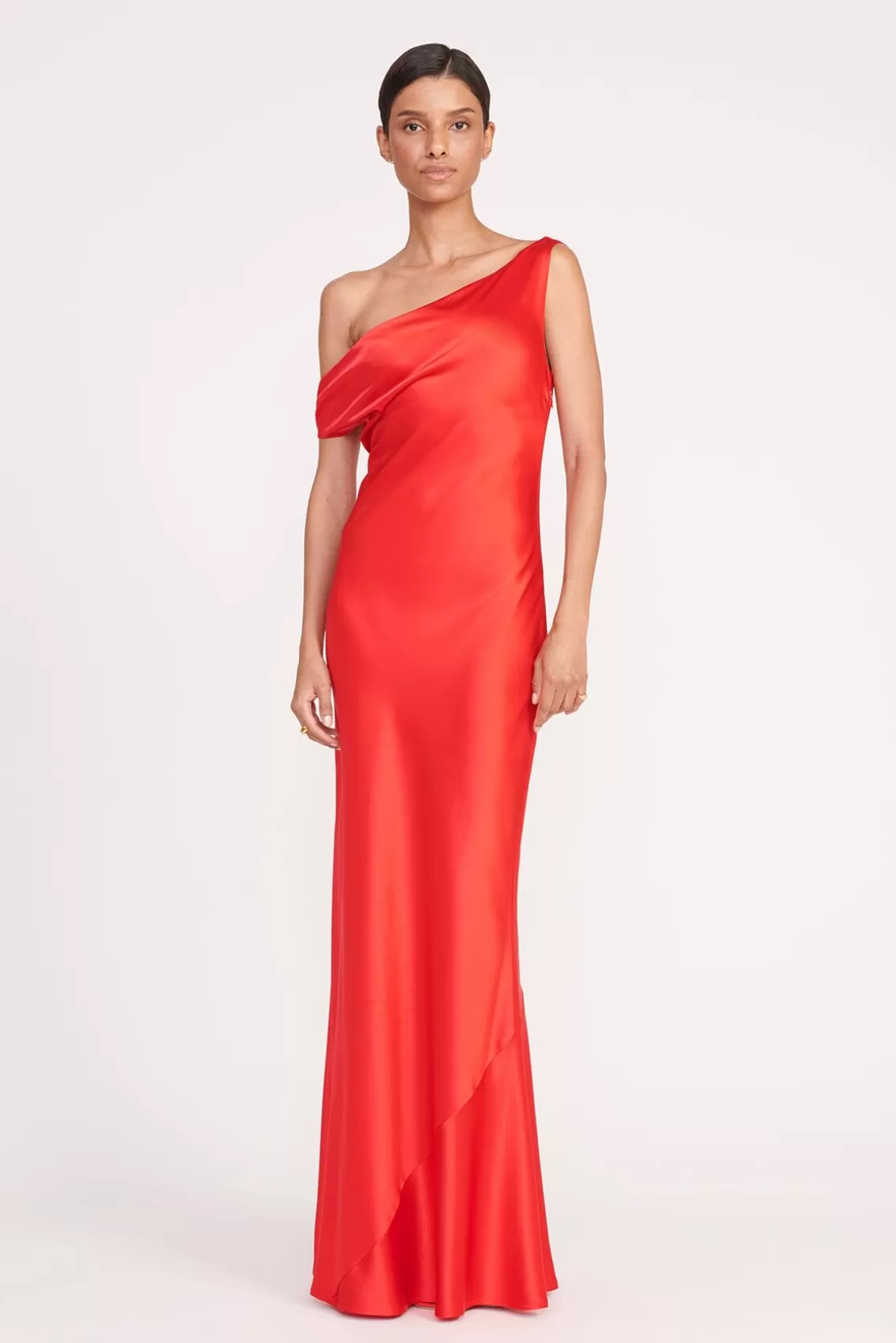 STAUD ASHANTI DRESS  RED ROSE