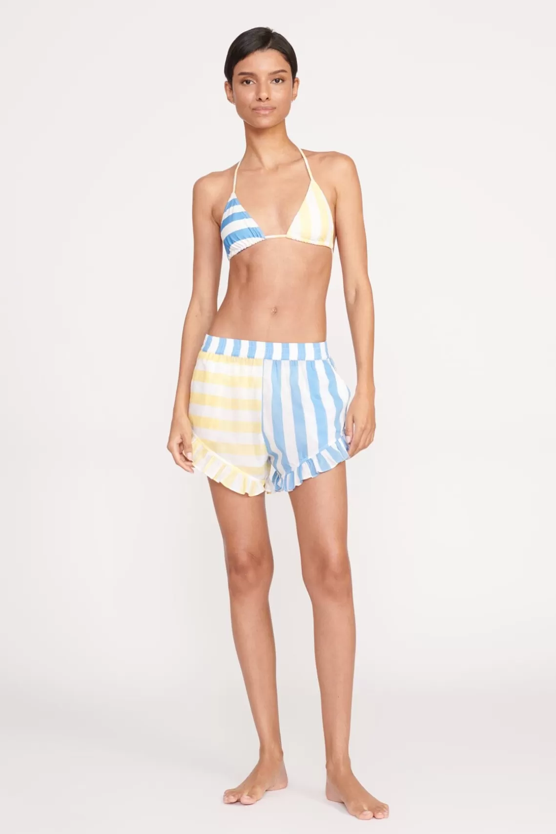 STAUD BOYANA SHORT  BUTTERCUP SEASHORE STRIPE