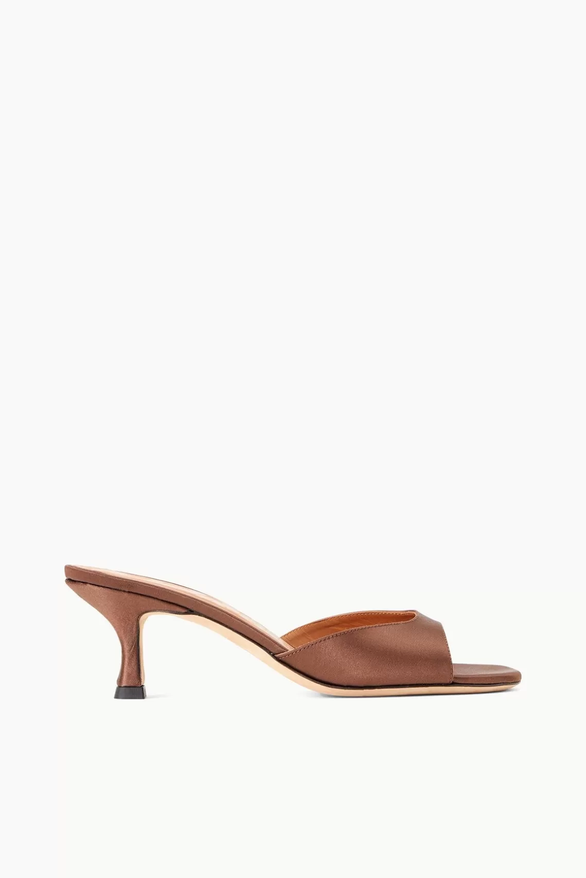 STAUD BRIGITTE MULE  CLOVE SATIN