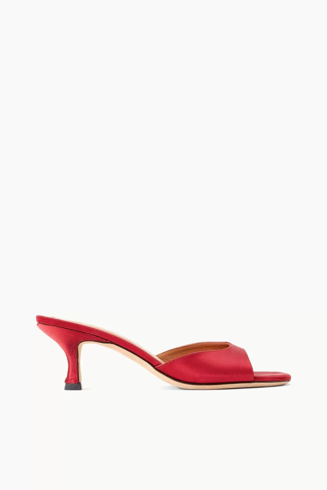 STAUD BRIGITTE MULE  RUBY SATIN