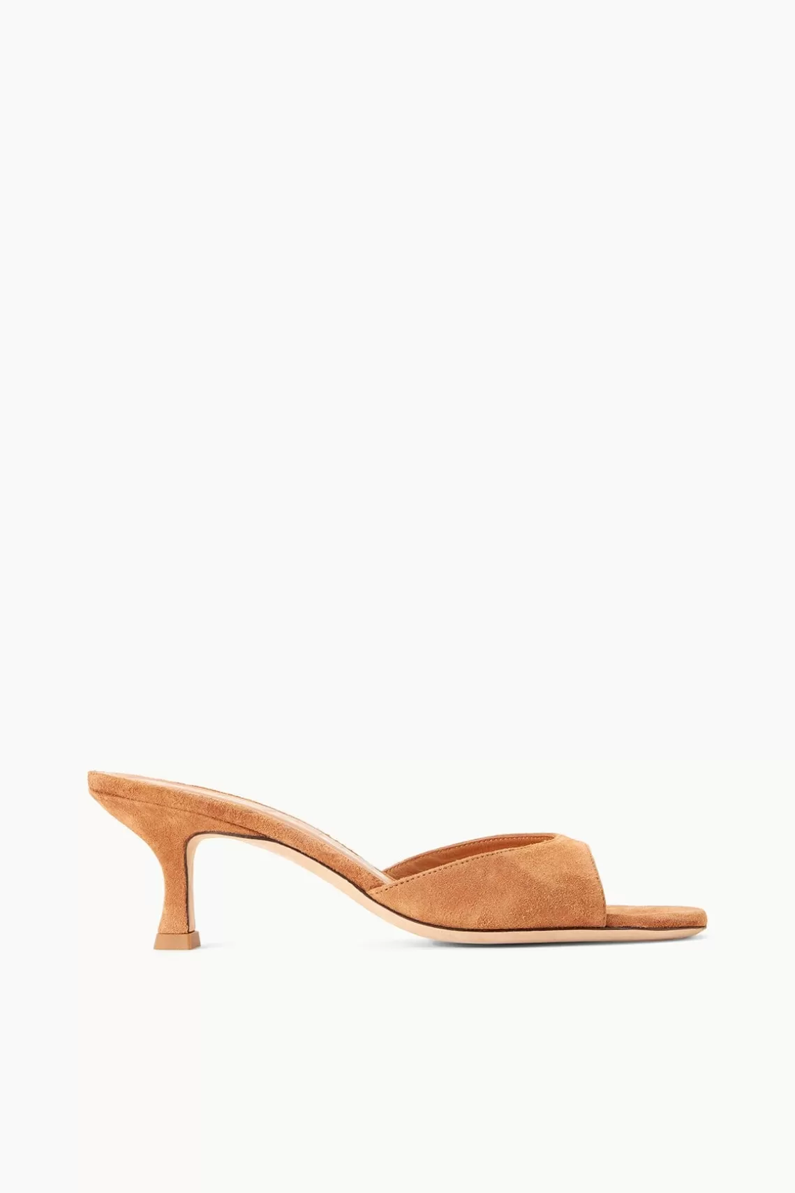 STAUD BRIGITTE MULE  TAN SUEDE