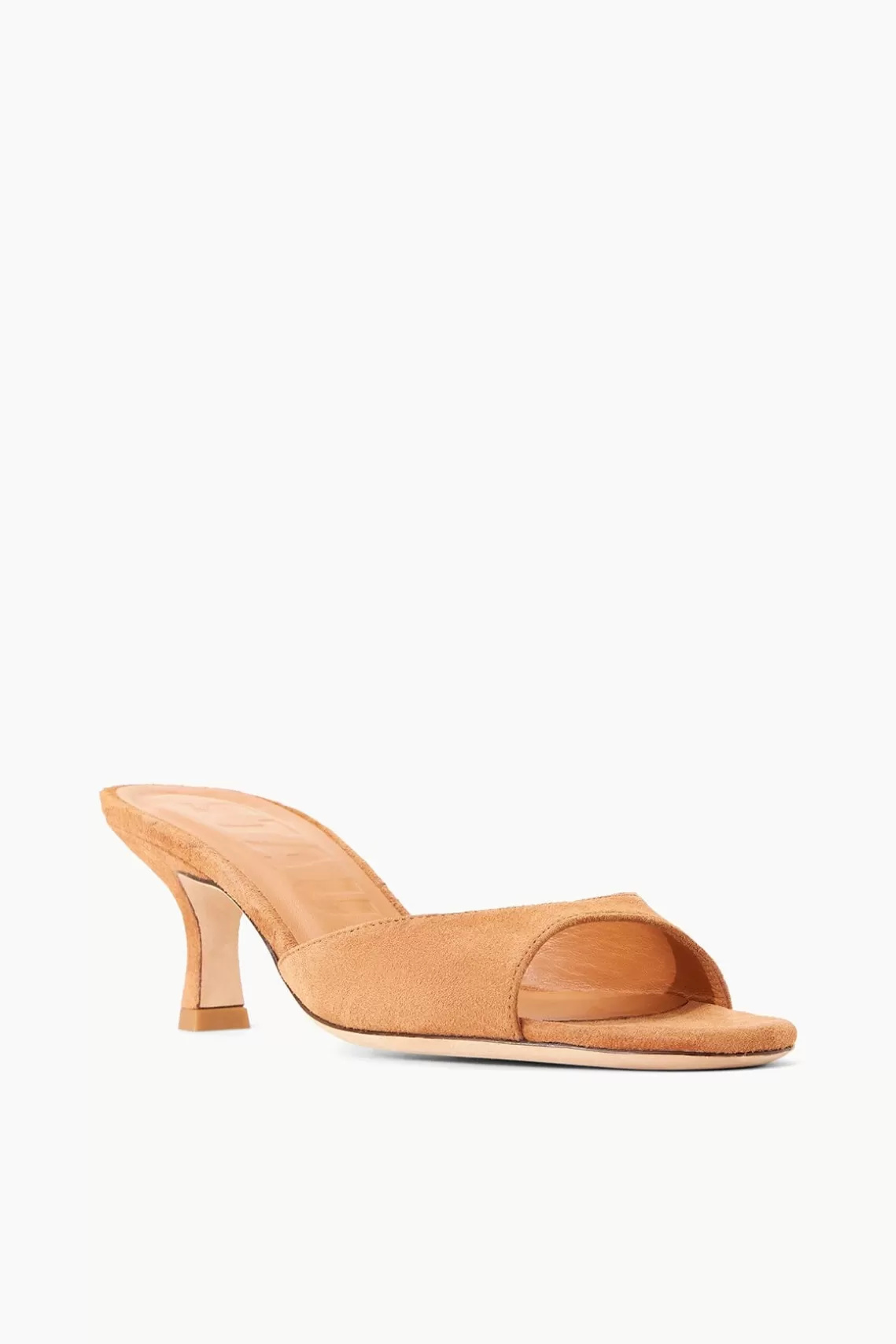 STAUD BRIGITTE MULE  TAN SUEDE