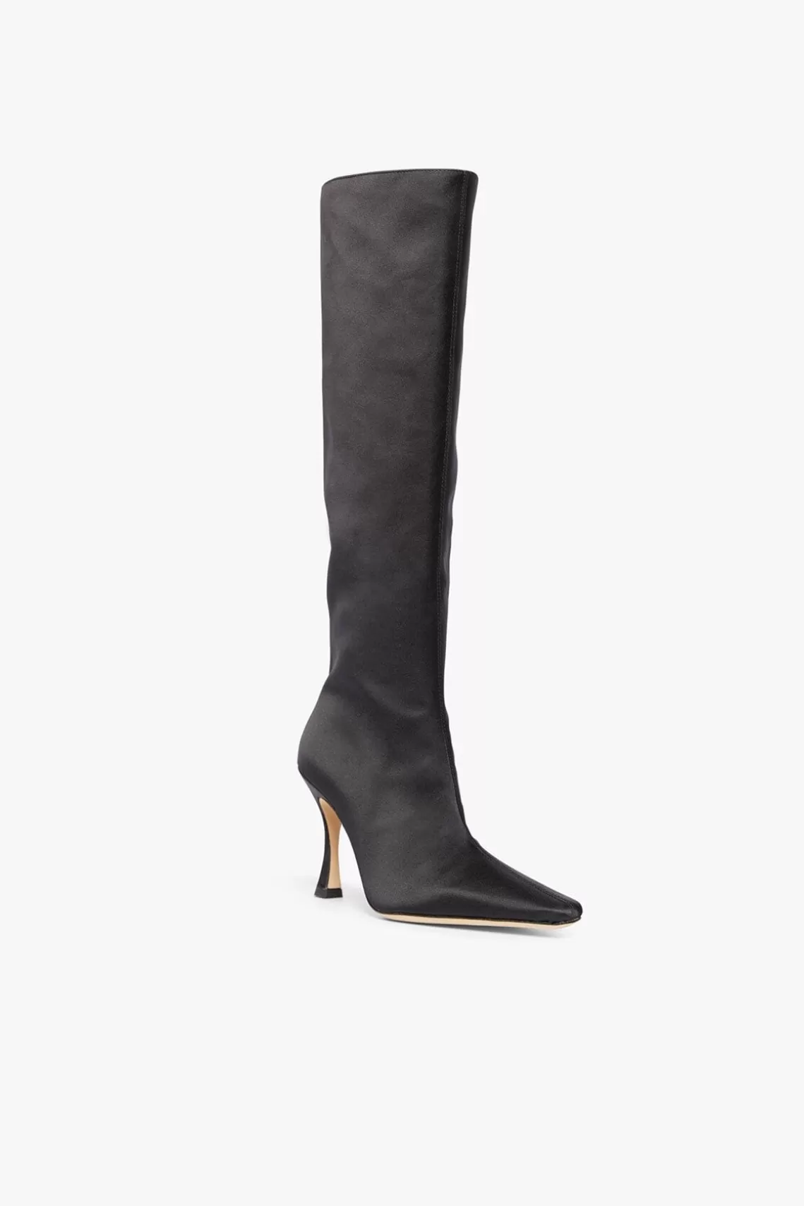 STAUD CAMI BOOT  BLACK SATIN