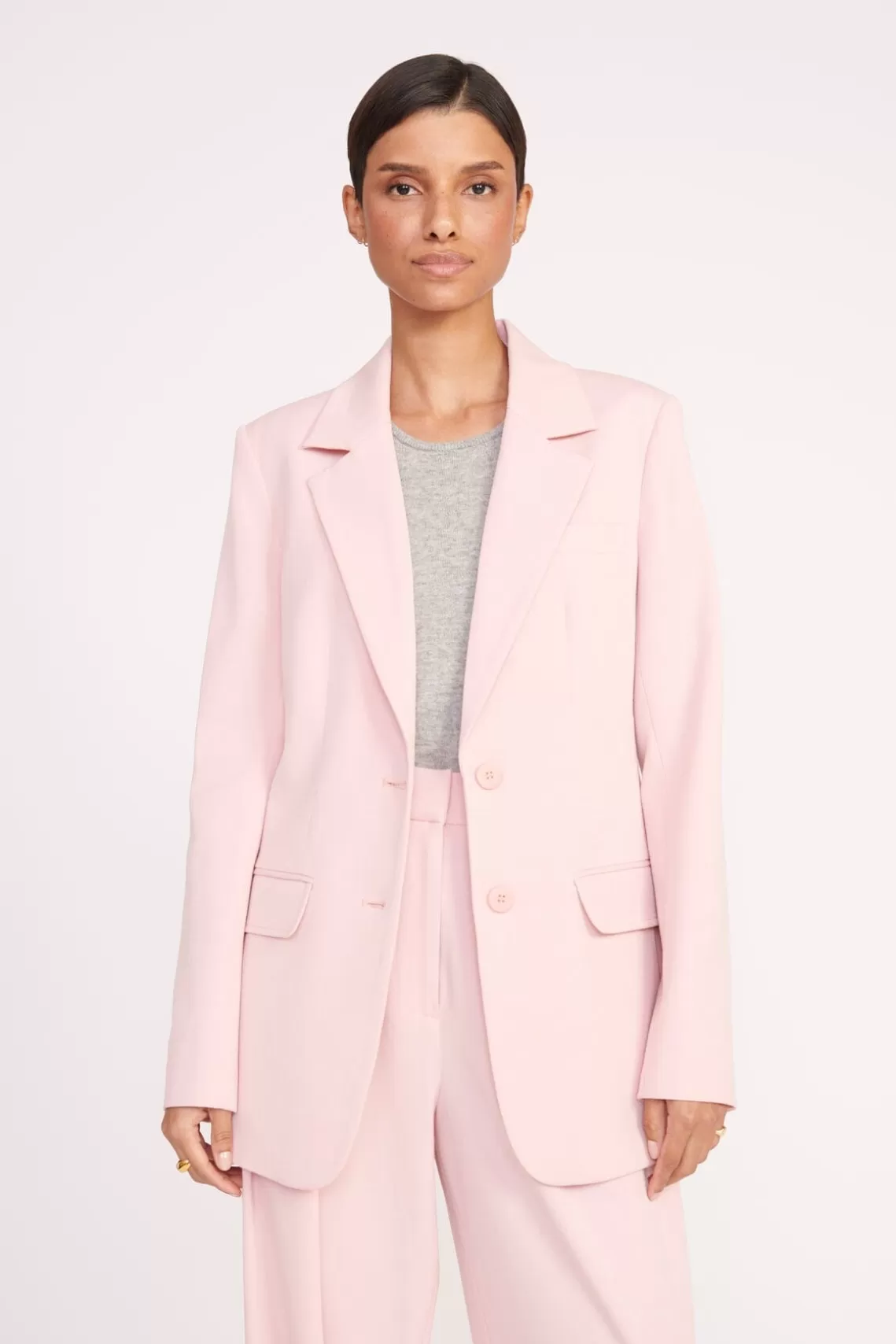 STAUD CITY BLAZER  CHERRY BLOSSOM SUITING