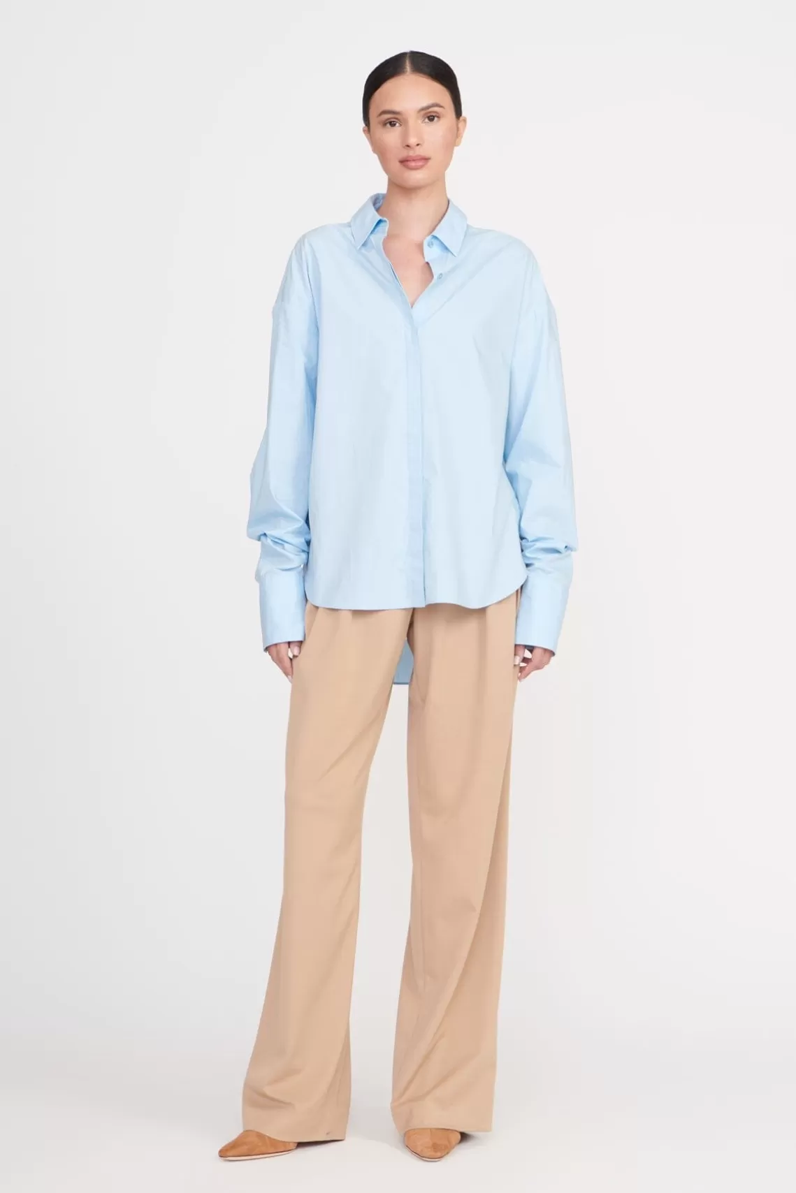 STAUD COLTON SHIRT  FRENCH BLUE