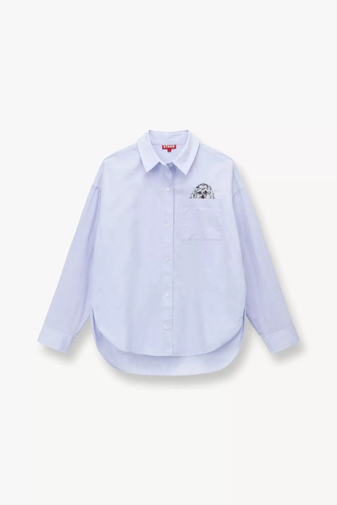 STAUD CUSTOM x C.BONZ CLASSIC OVERSIZED SHIRT  OXFORD BLUE