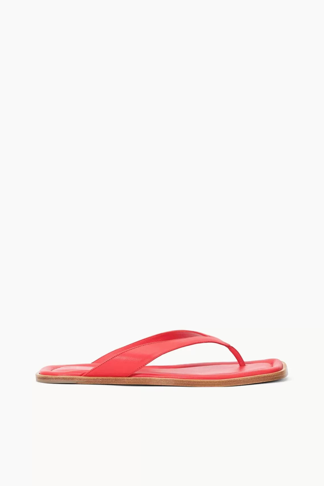 STAUD DANTE THONG SLIDE  RED ROSE