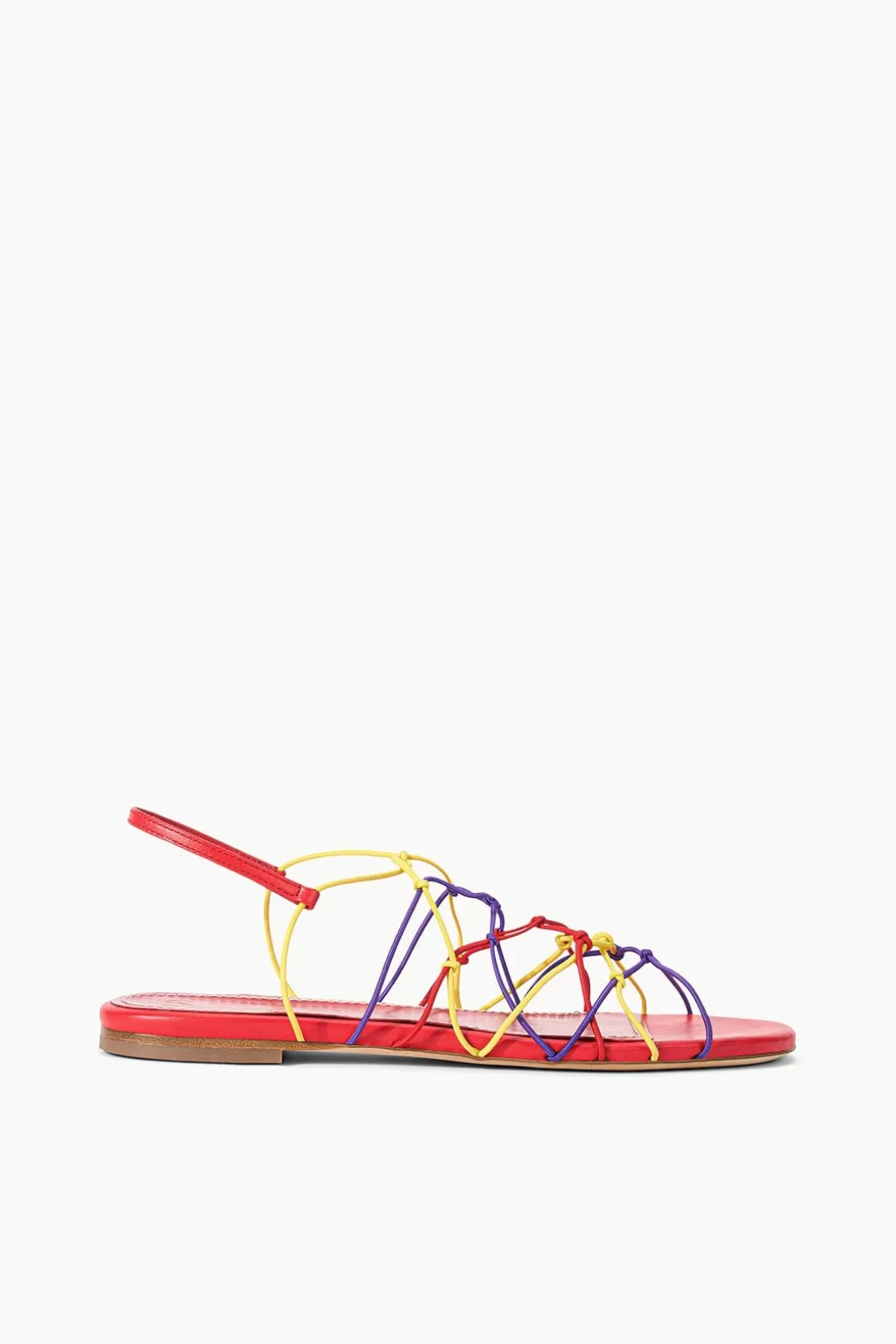 STAUD GIO KNOT SANDAL  RED ROSE MULTI