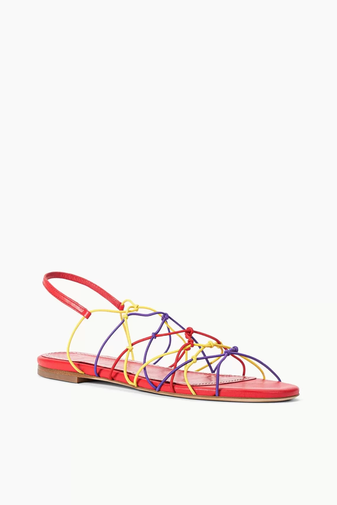 STAUD GIO KNOT SANDAL  RED ROSE MULTI