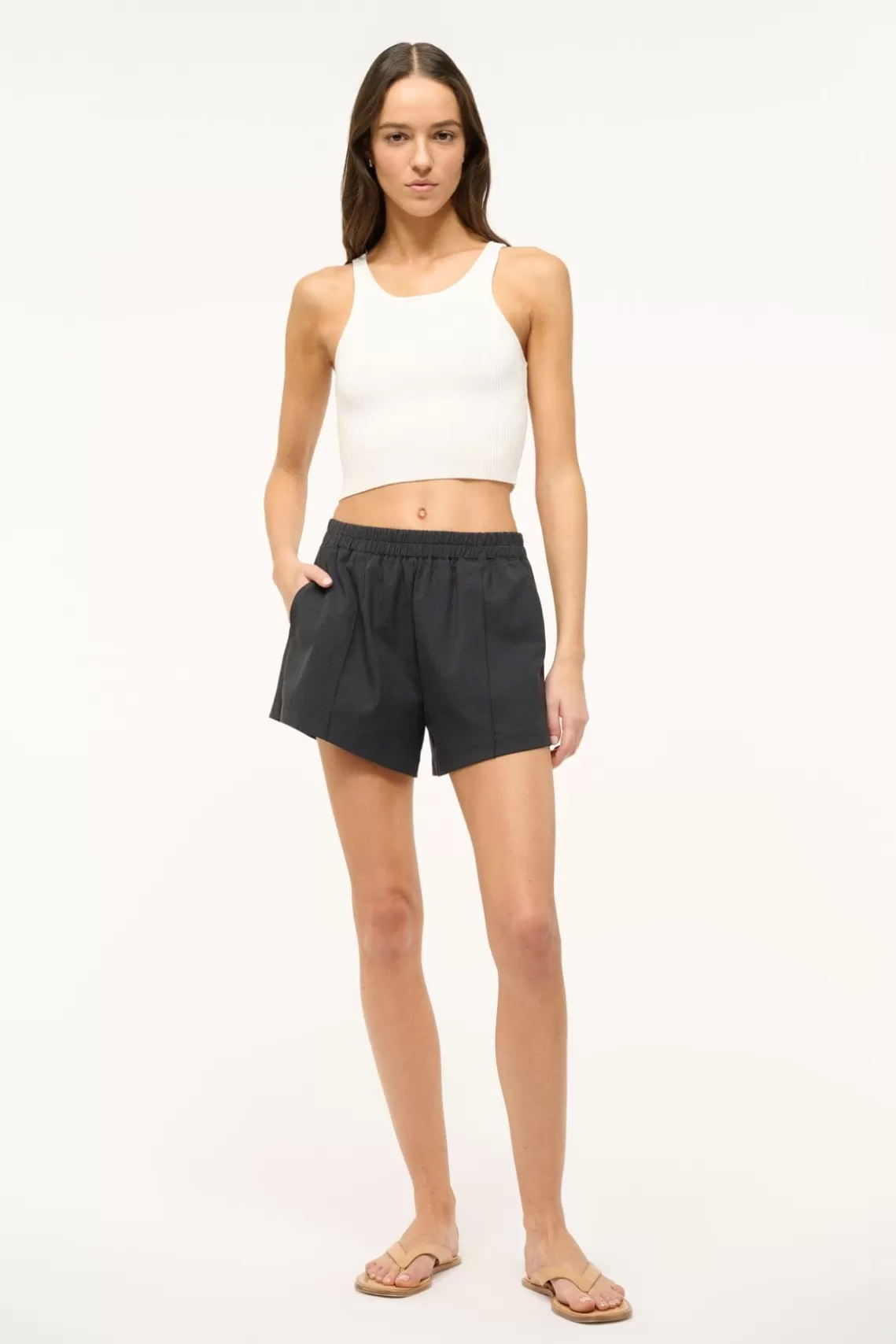 STAUD IBISCO CROPPED TANK  