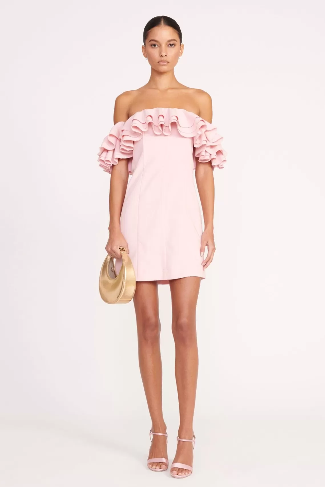 STAUD KIARA DRESS  CHERRY BLOSSOM