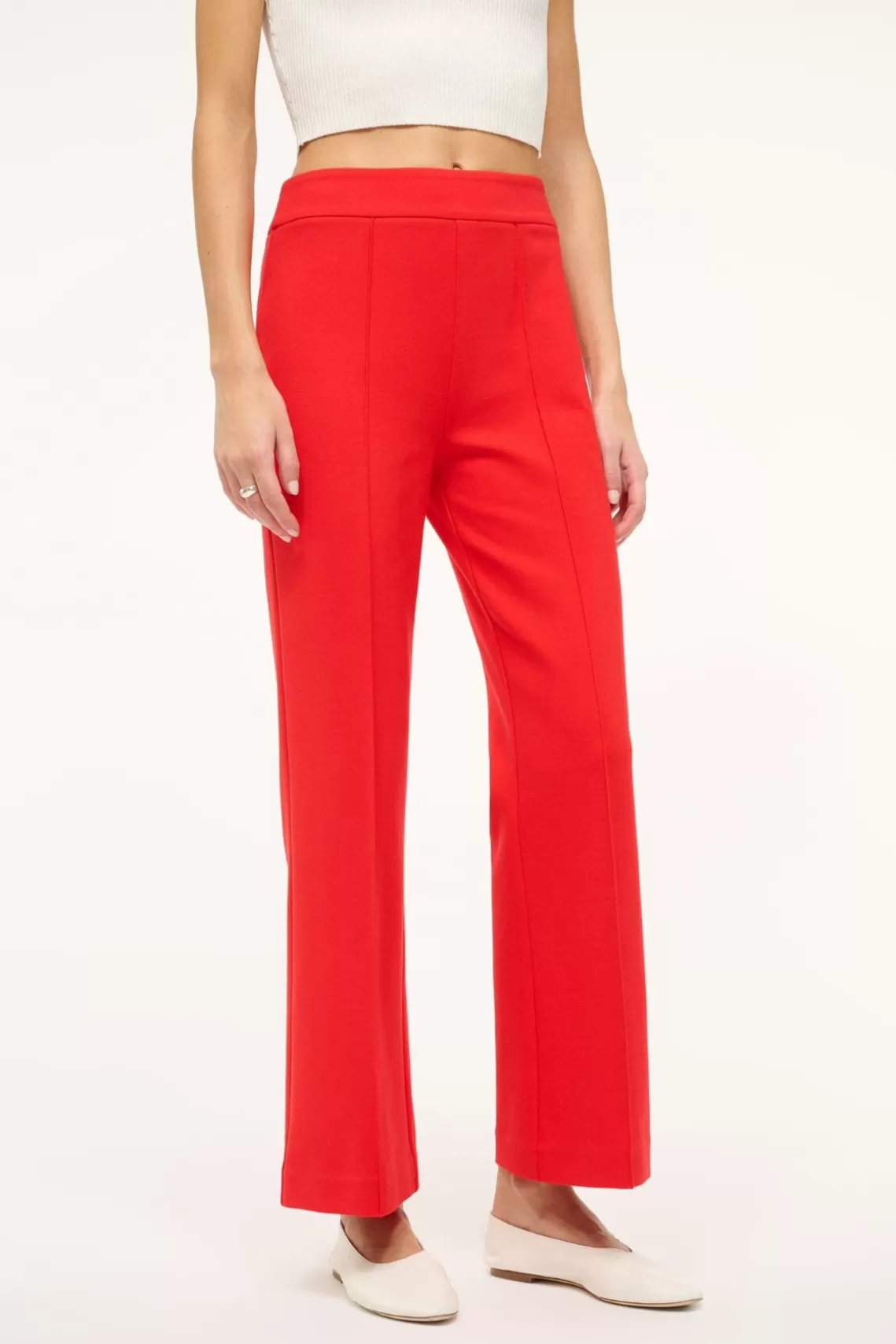 STAUD KNACK PANT  RED ROSE