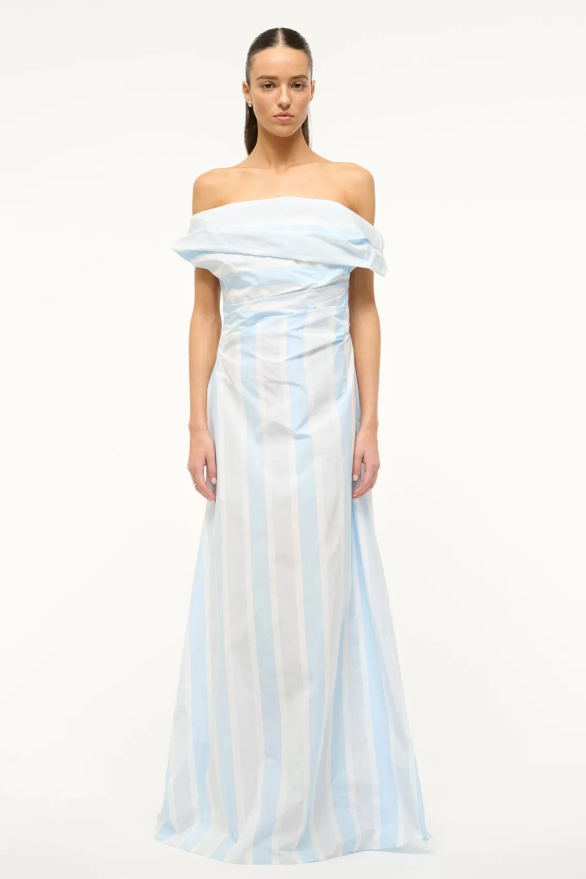 STAUD LIPARI DRESS  ADRIATIC STRIPE