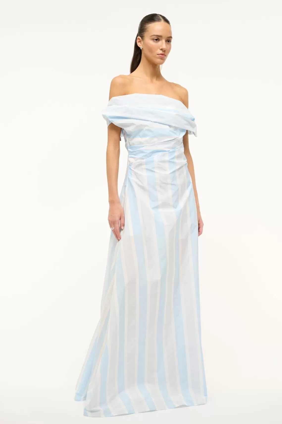 STAUD LIPARI DRESS  ADRIATIC STRIPE