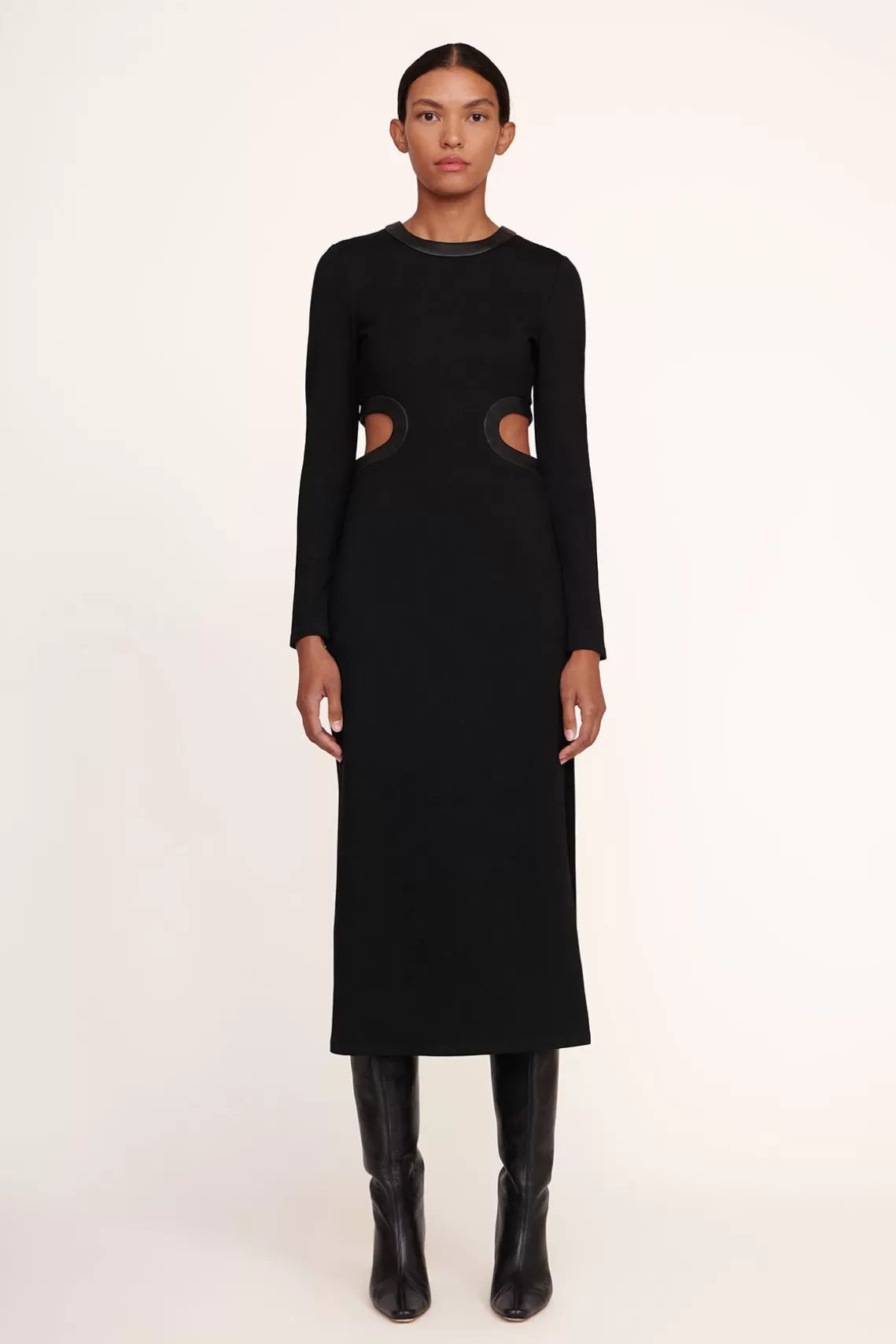 STAUD LONG SLEEVE DOLCE DRESS  