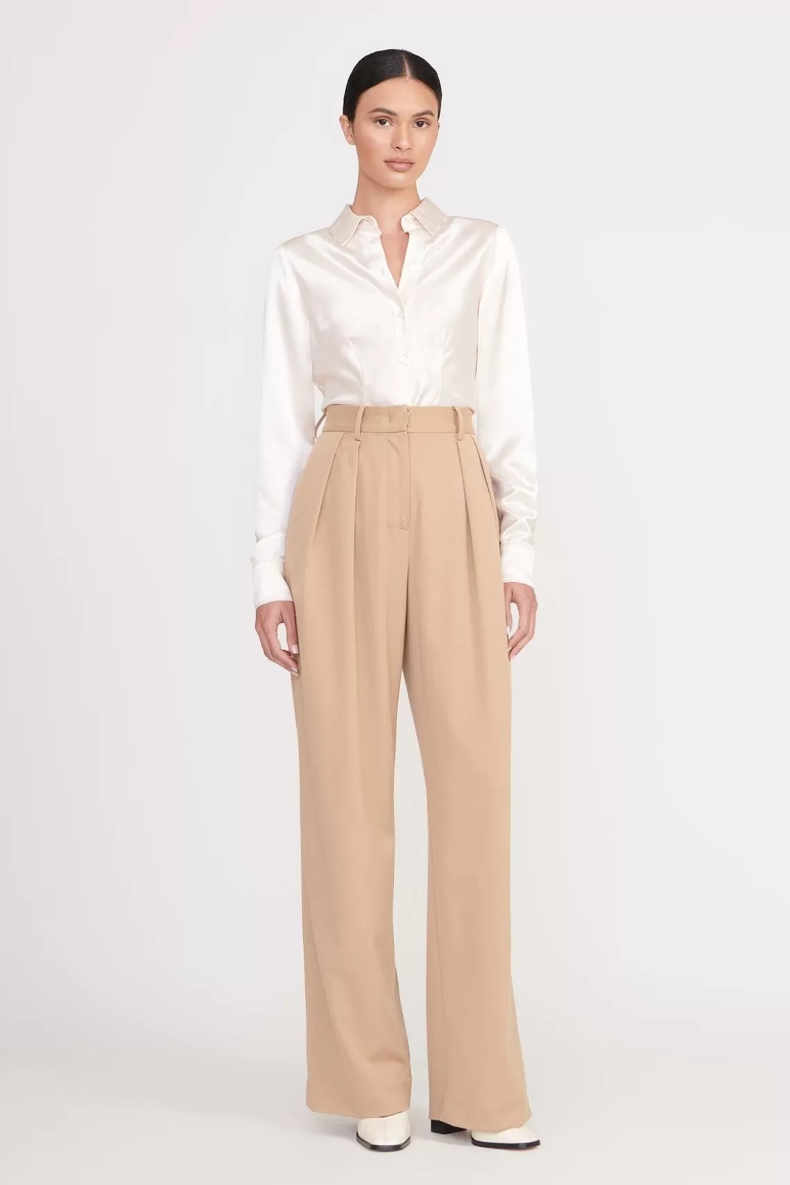 STAUD LUISA PANT  CAMEL SUITING