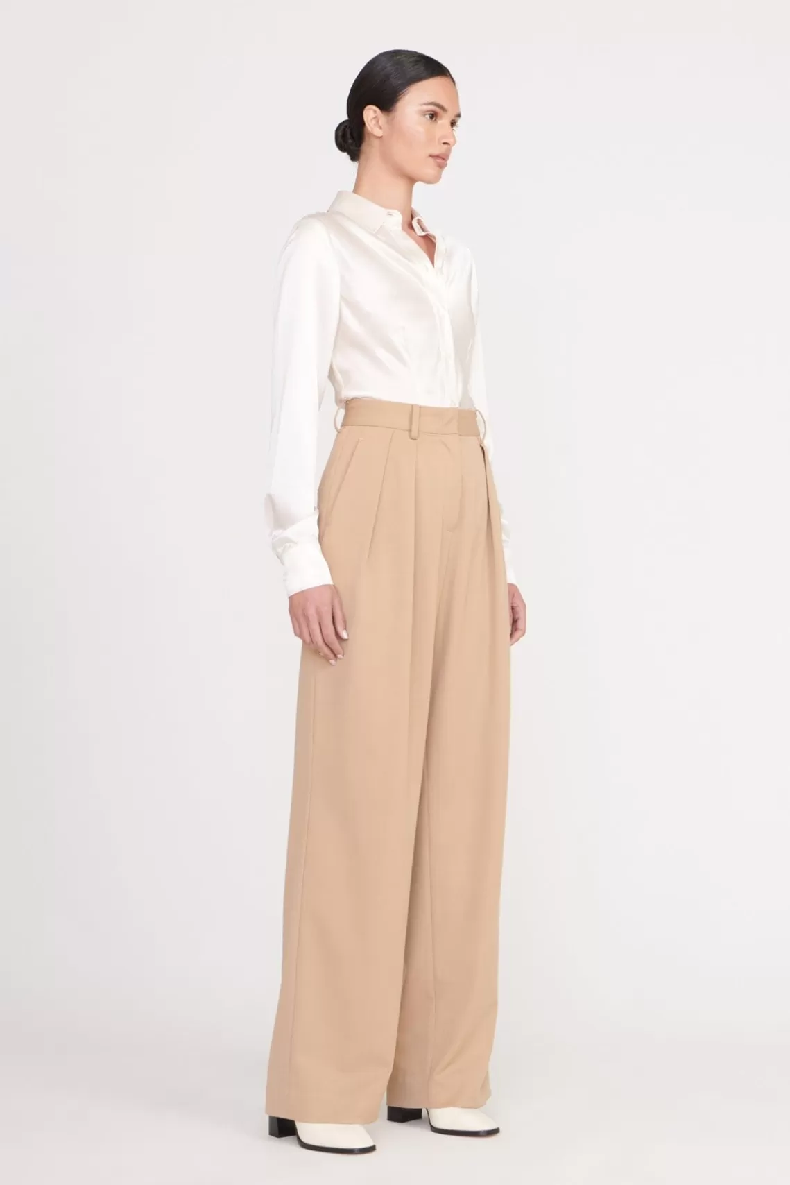 STAUD LUISA PANT  CAMEL SUITING