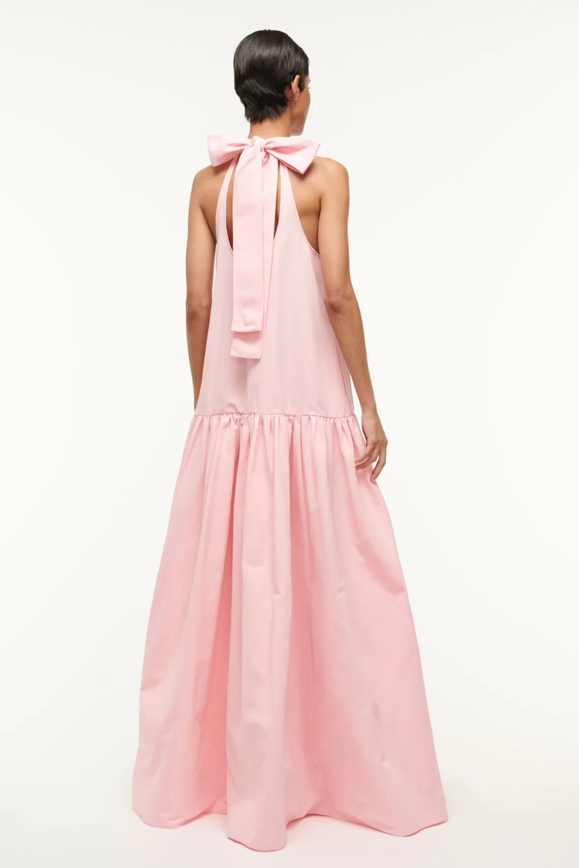 STAUD MAXI MARLOWE DRESS  PEARL PINK