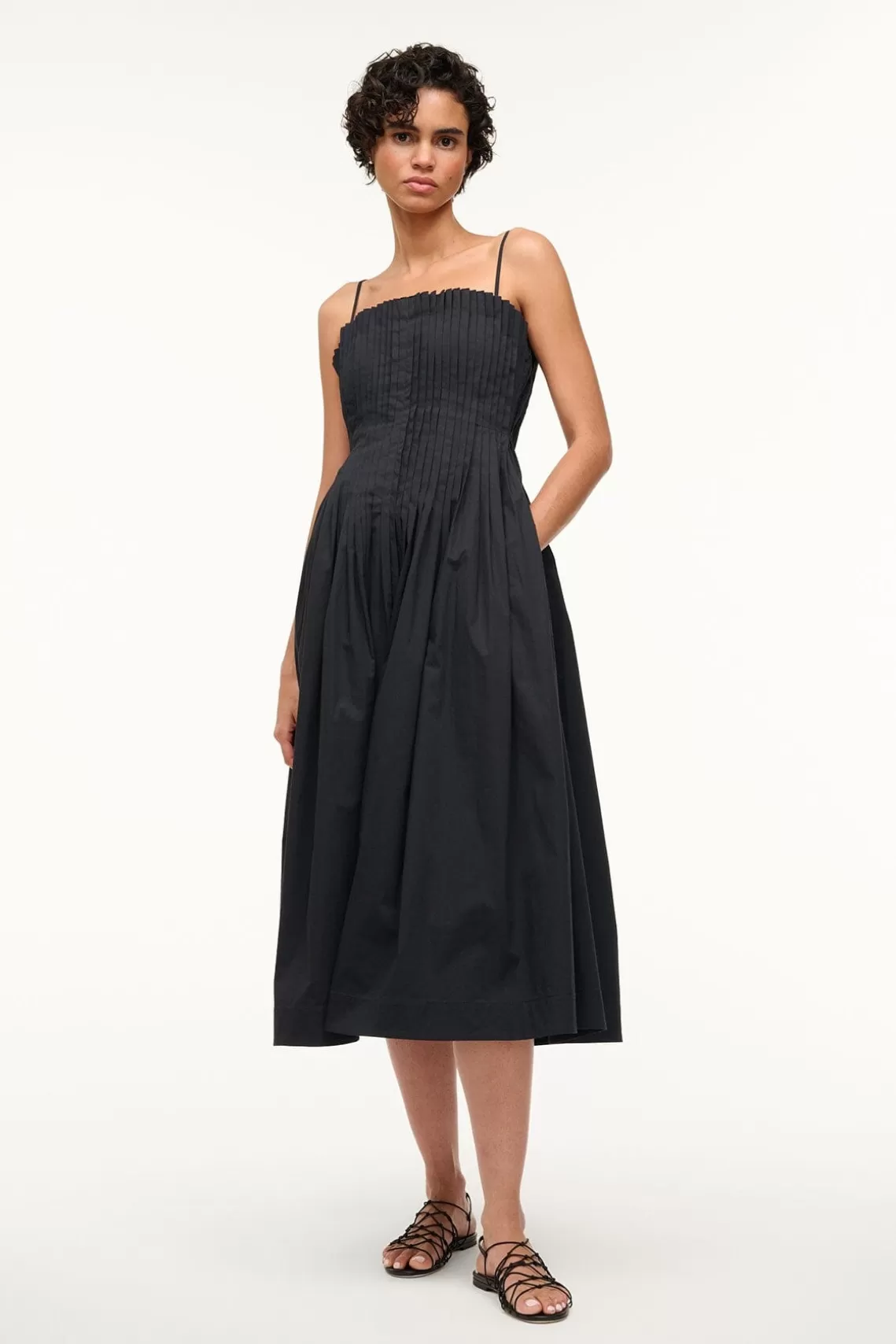 STAUD MIDI BELLA DRESS  