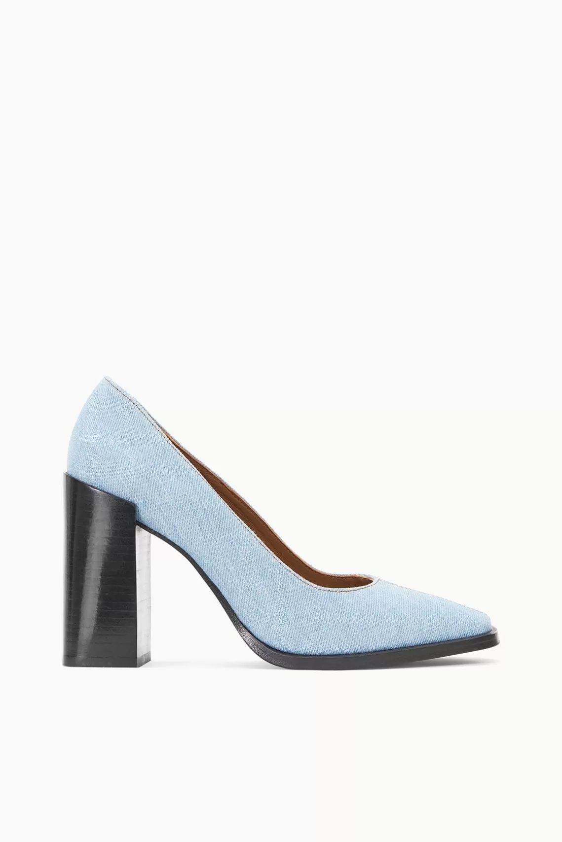 STAUD PAZ PUMP  DENIM BLUE