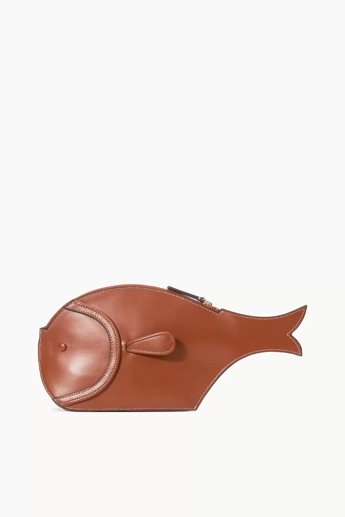 STAUD PESCE LEATHER CLUTCH  