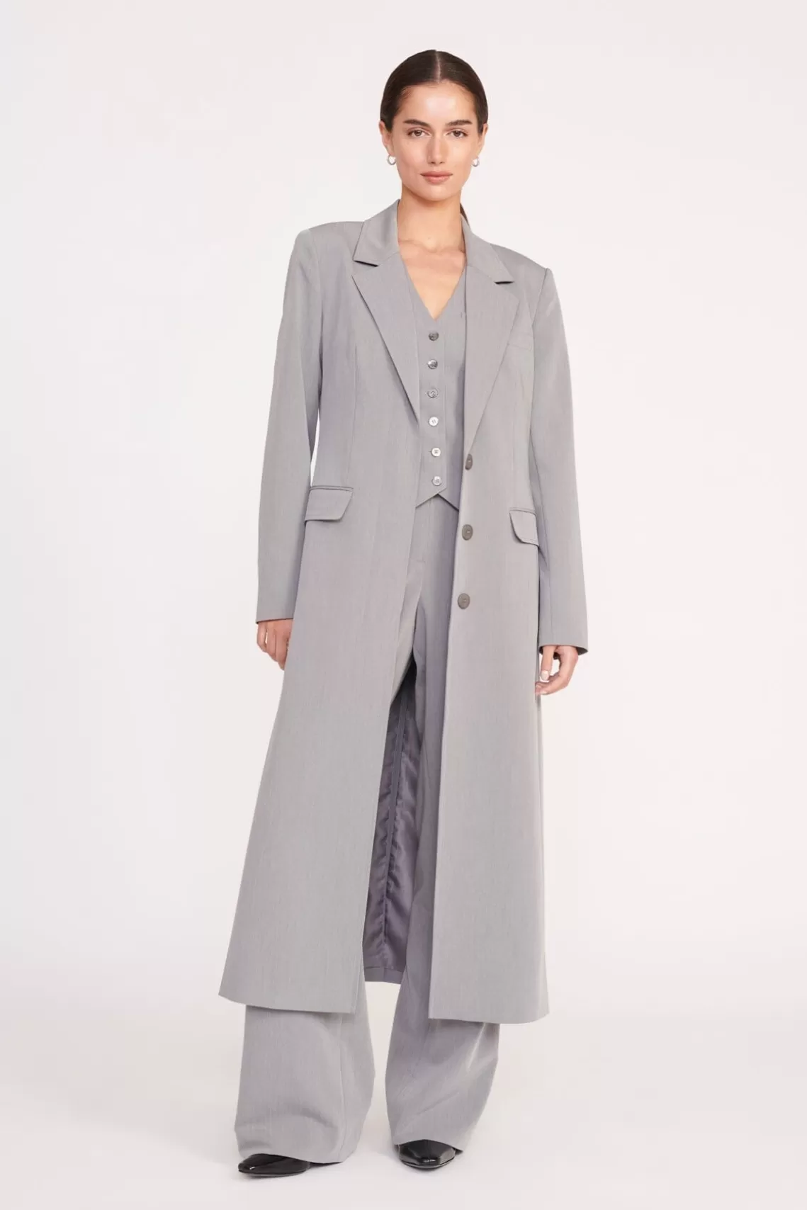 STAUD RALPH COAT  HEATHER GREY