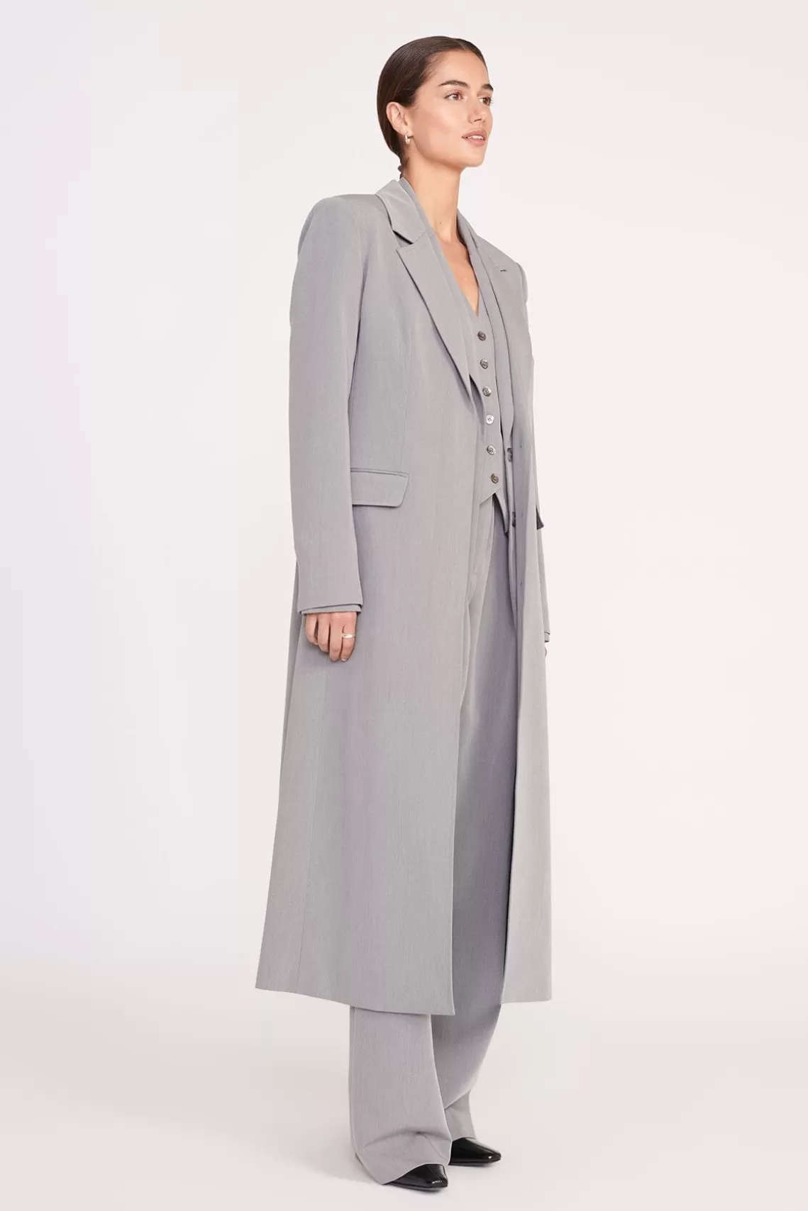 STAUD RALPH COAT  HEATHER GREY