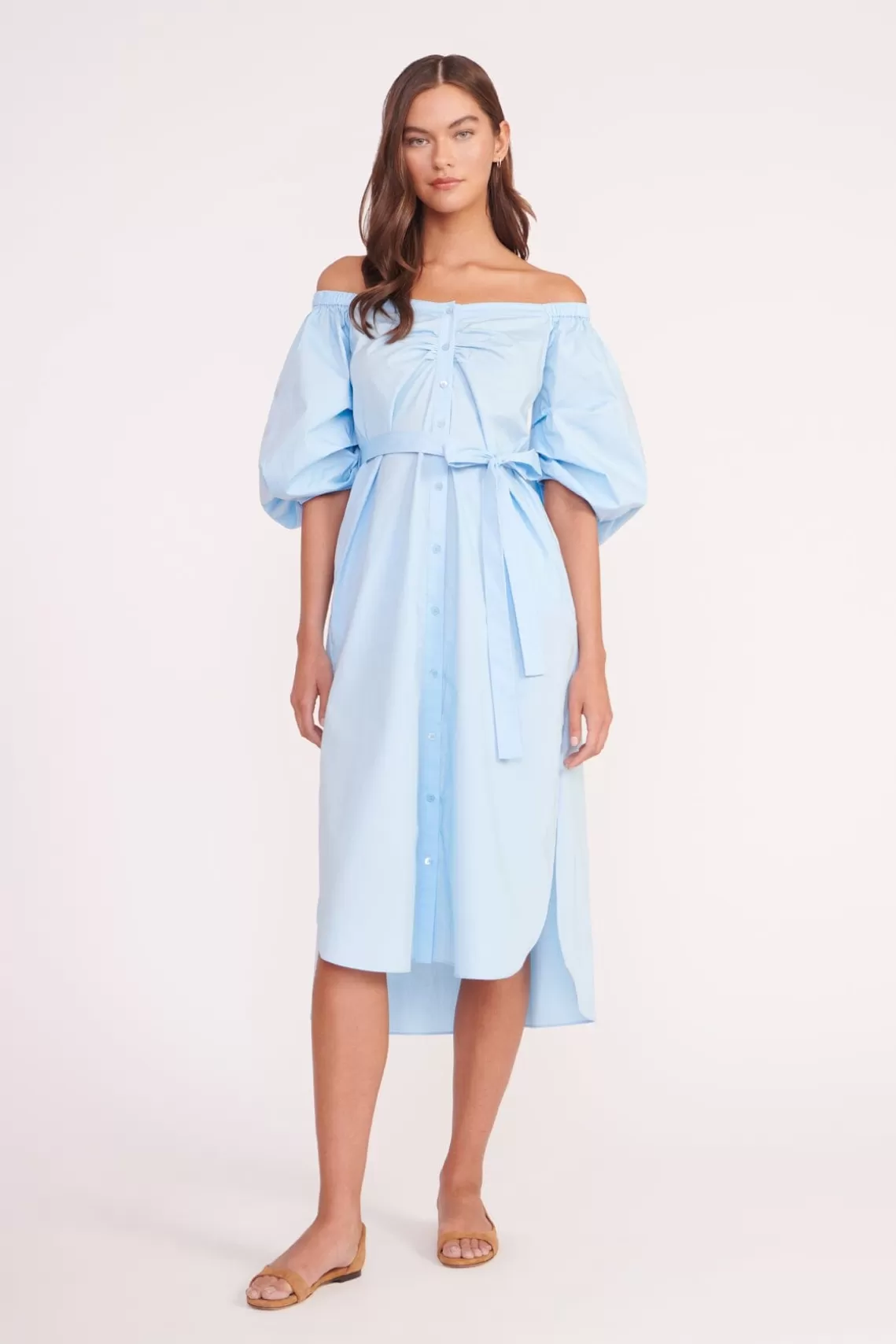 STAUD REESE DRESS  FRENCH BLUE