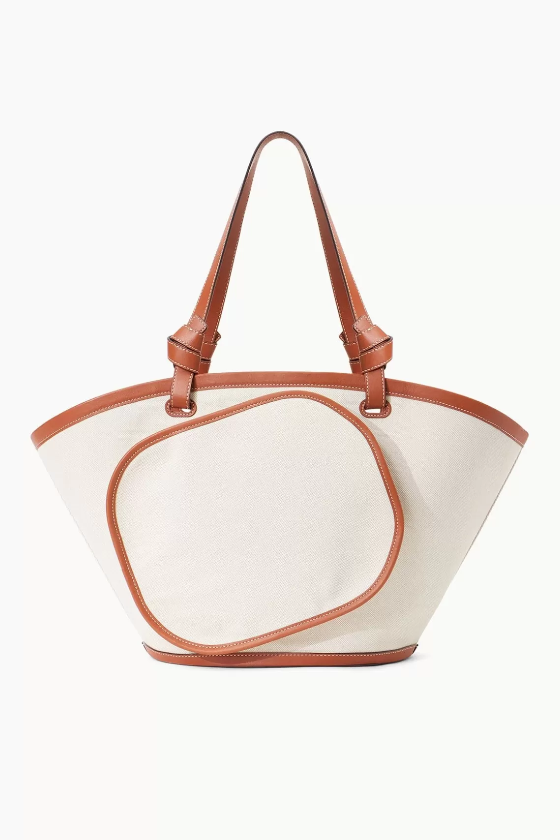 STAUD REPLAY TOTE  NATURAL TAN