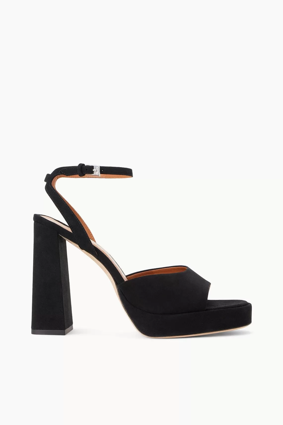 STAUD SOLANGE PLATFORM  BLACK SUEDE