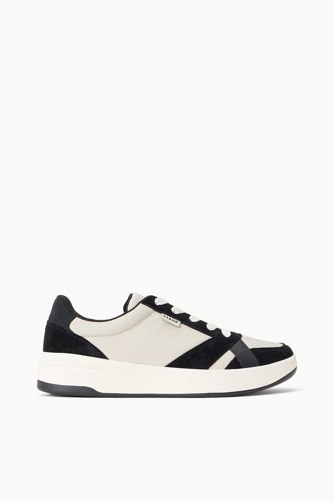 STAUD + KEDS THE COURT SNEAKER  BLACK CREAM