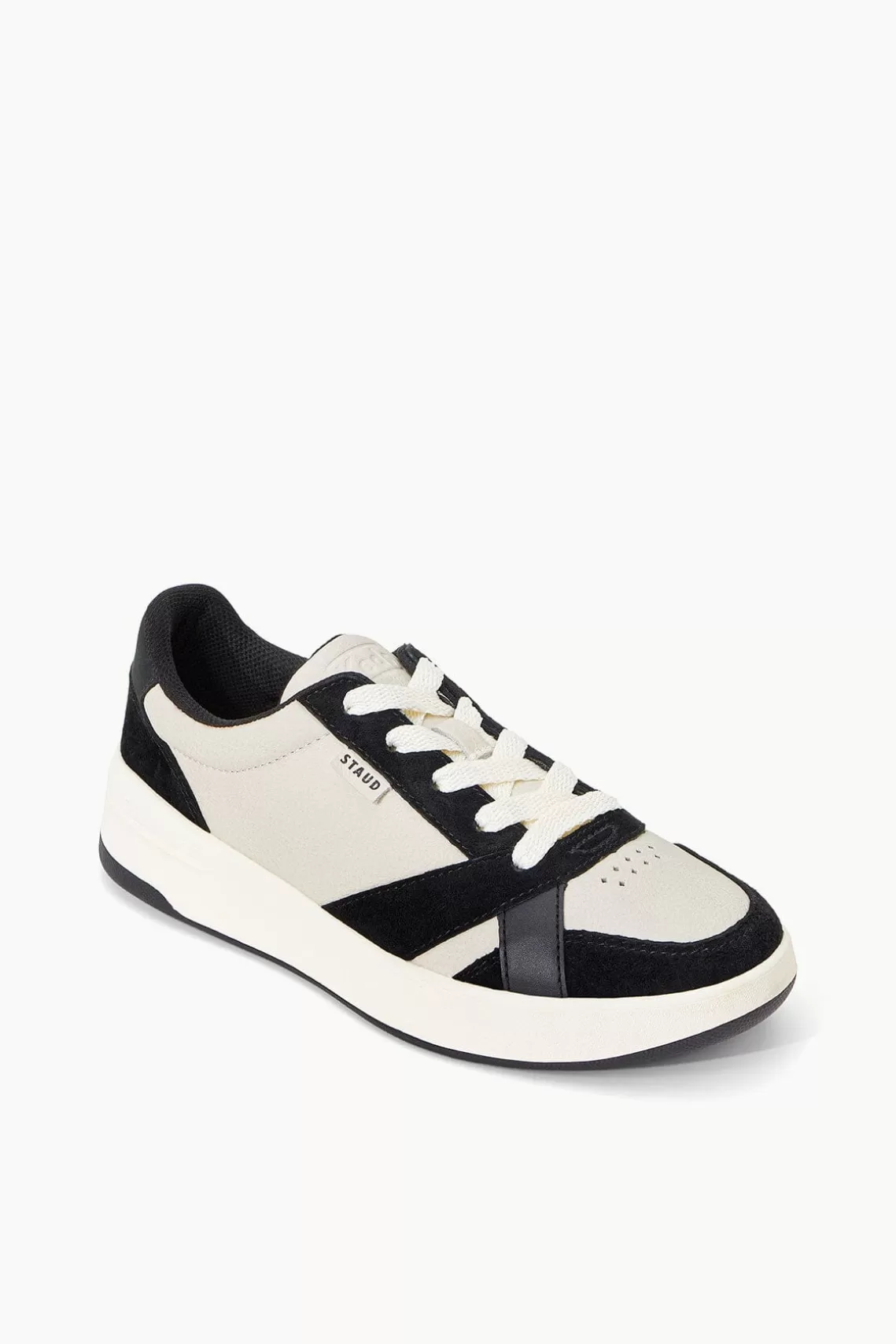 STAUD + KEDS THE COURT SNEAKER  BLACK CREAM