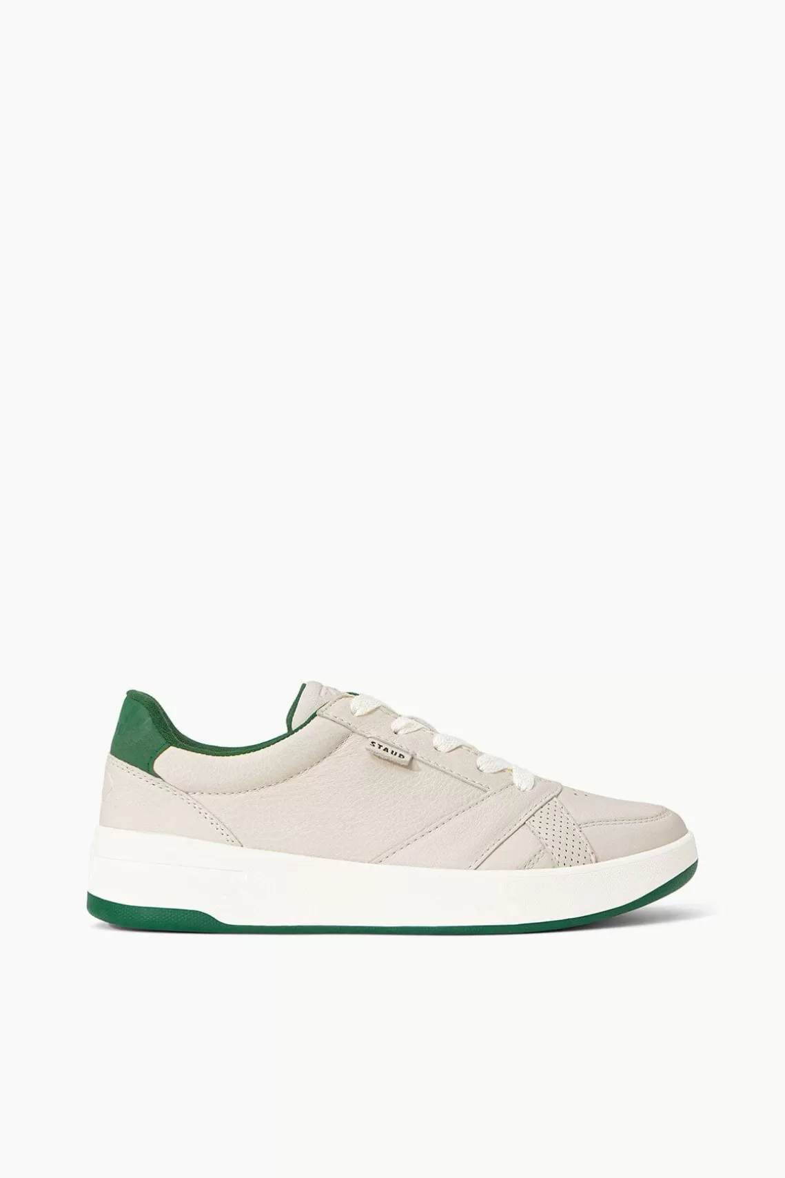 STAUD + KEDS THE COURT SNEAKER  CREAM GREEN