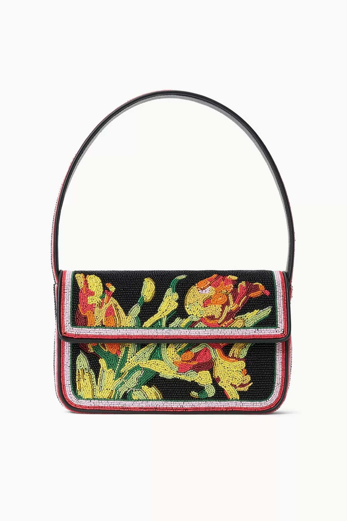 STAUD TOMMY BEADED BAG  DREAMY TULIP