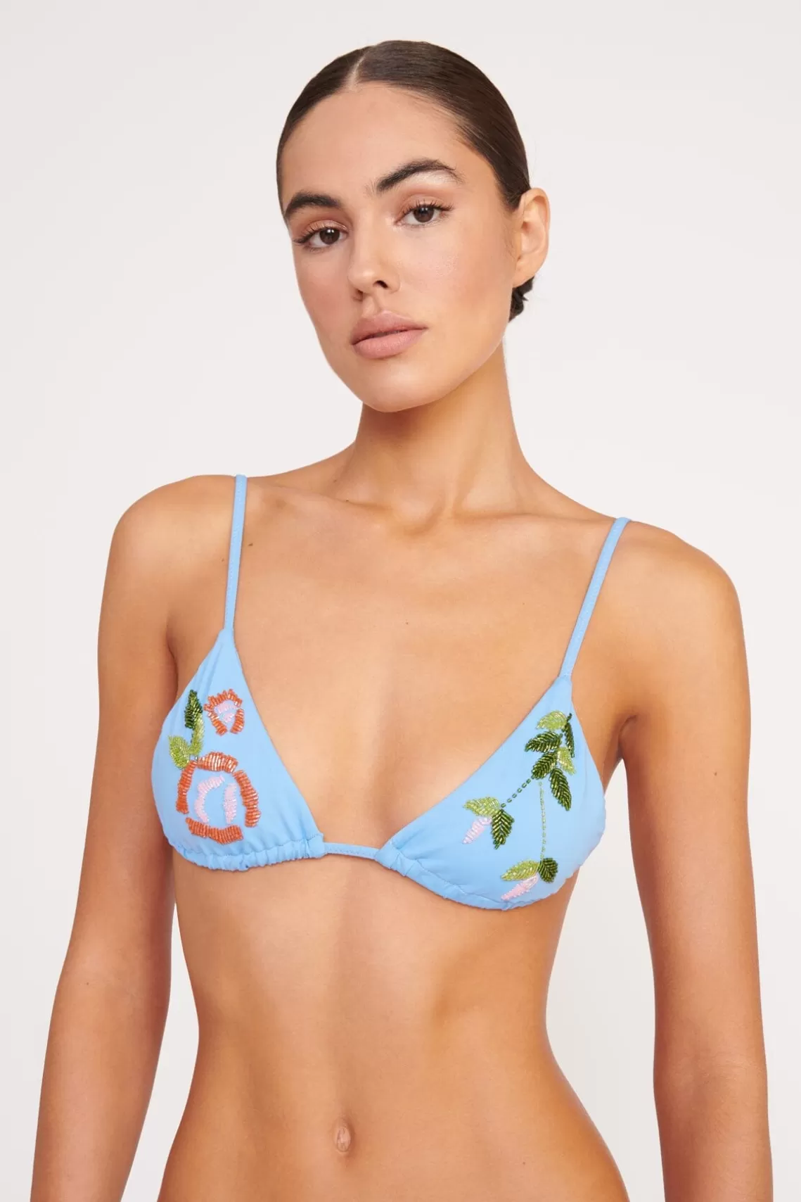 STAUD VAL BIKINI TOP  DIAMOND ROSE