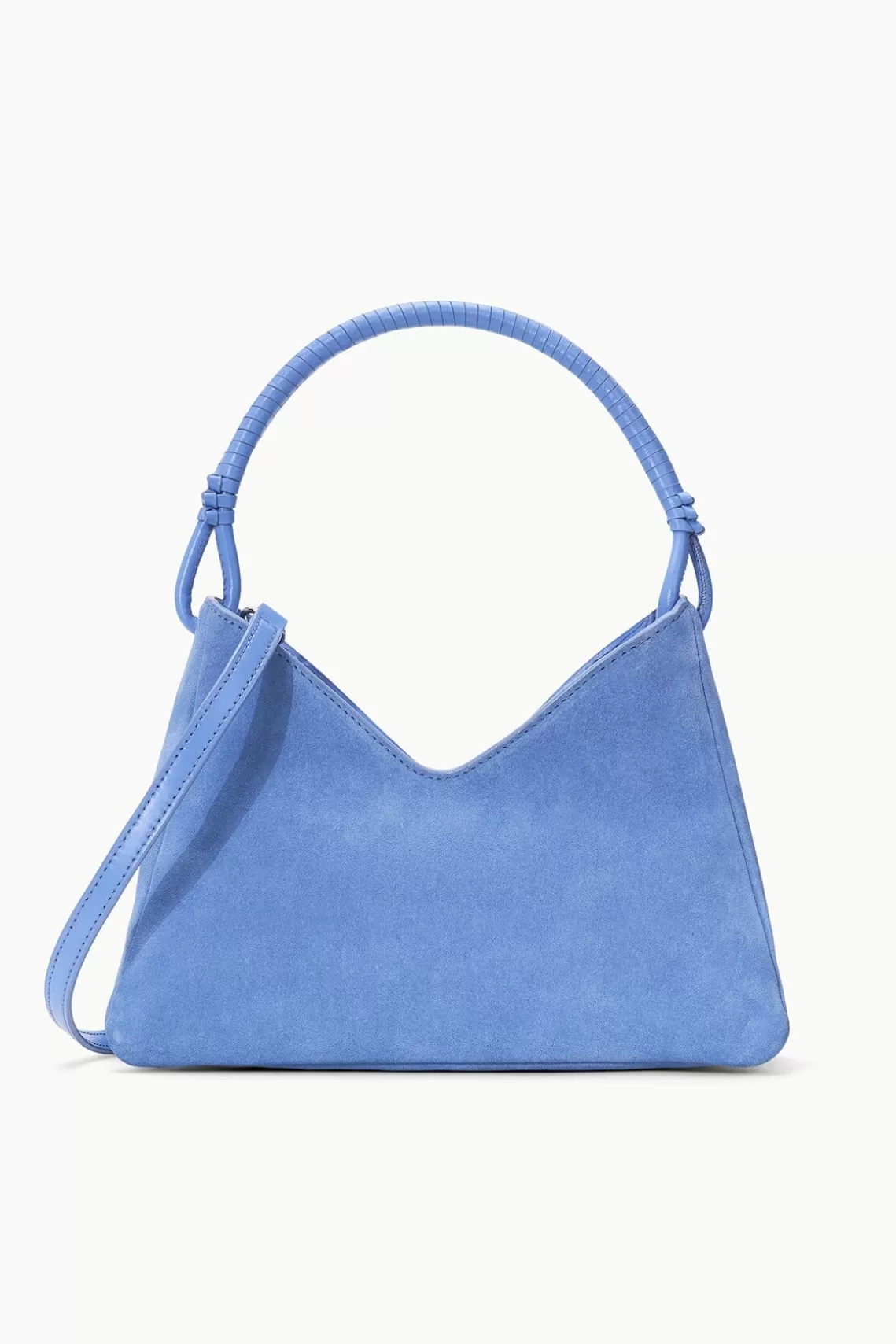 STAUD VALERIE SHOULDER BAG  BLUE HYDRANGEA