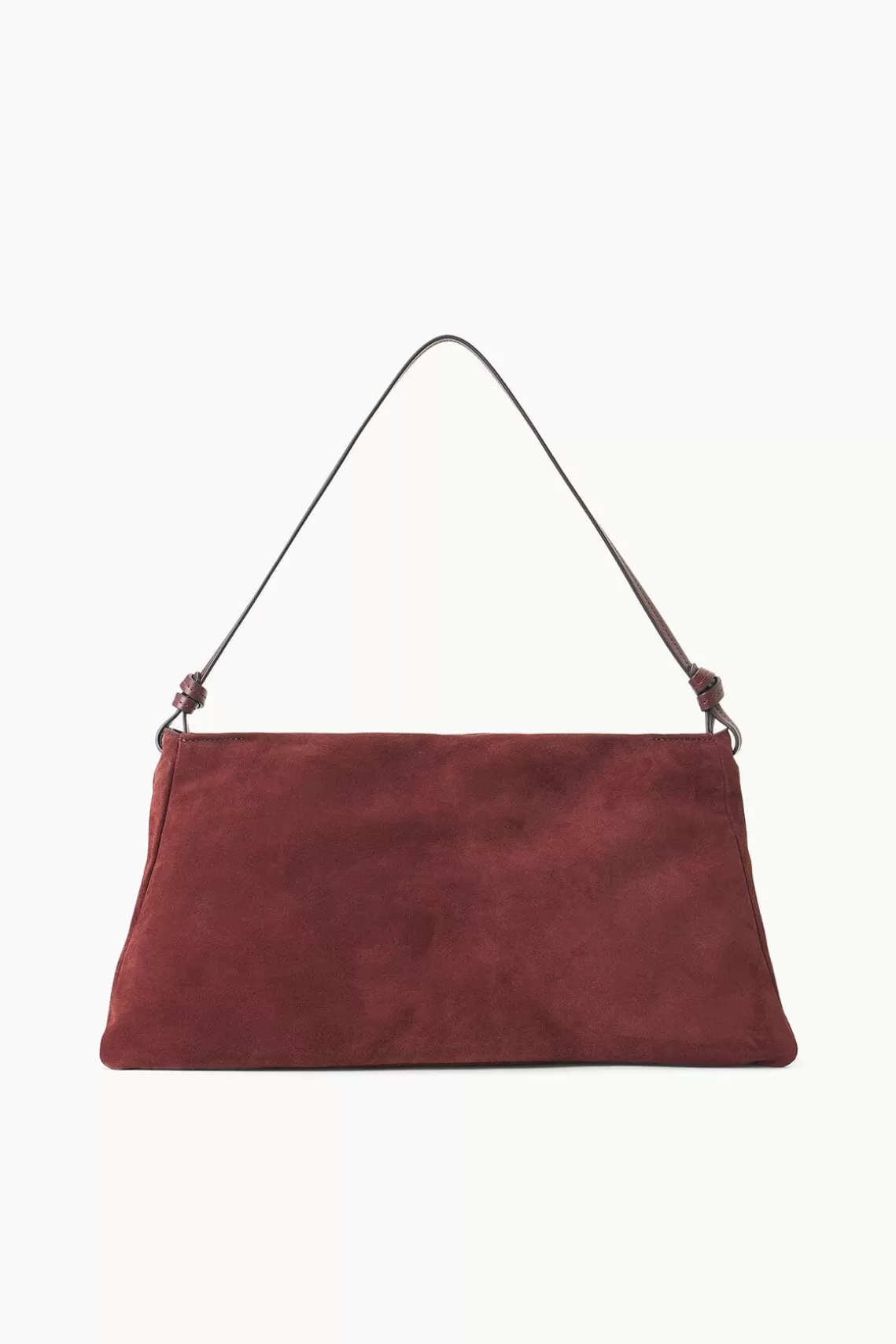 STAUD VIVI SHOULDER BAG  MAHOGANY SUEDE