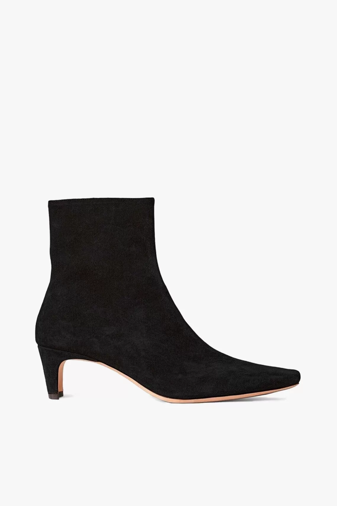 STAUD WALLY ANKLE BOOT  BLACK SUEDE