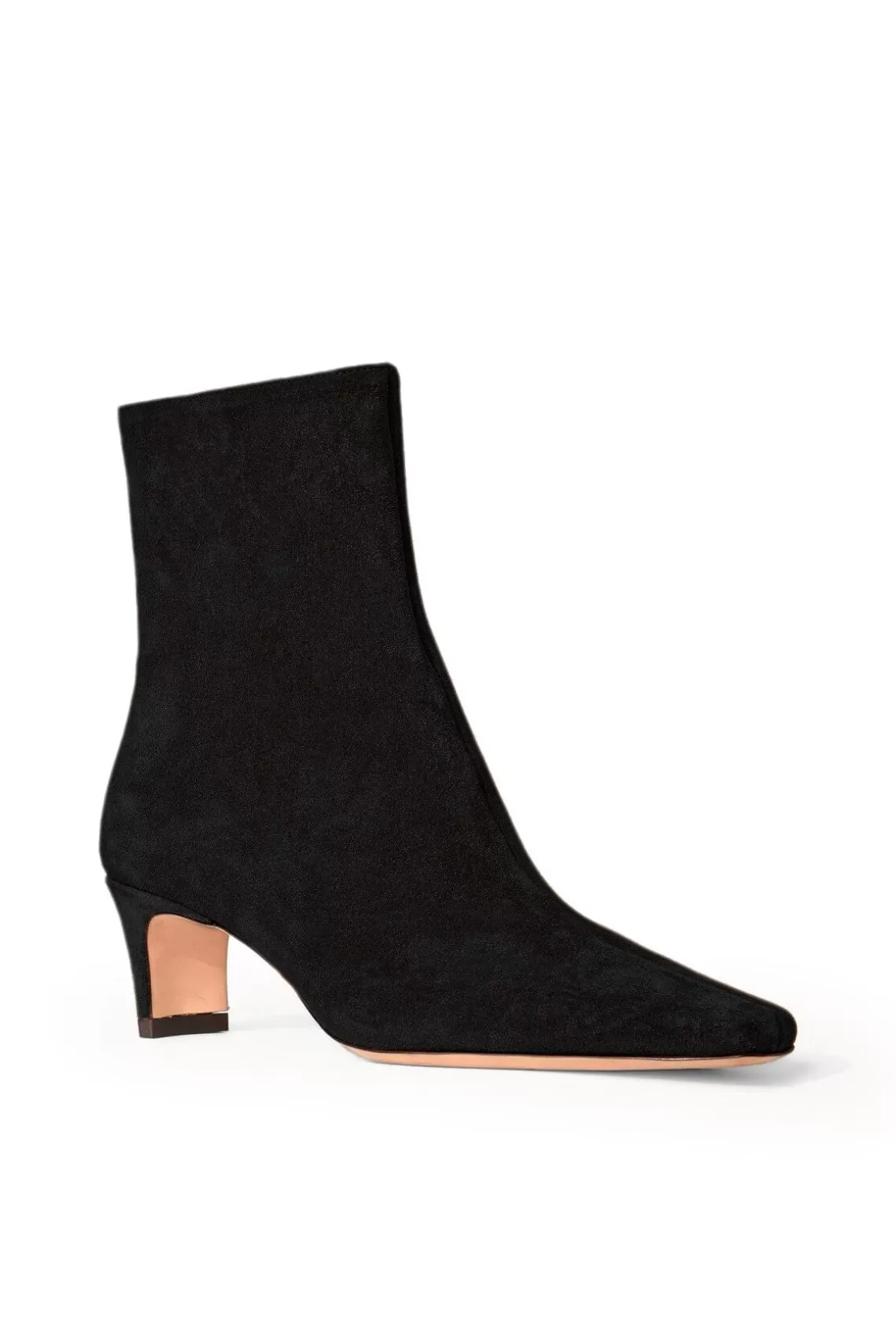 STAUD WALLY ANKLE BOOT  BLACK SUEDE